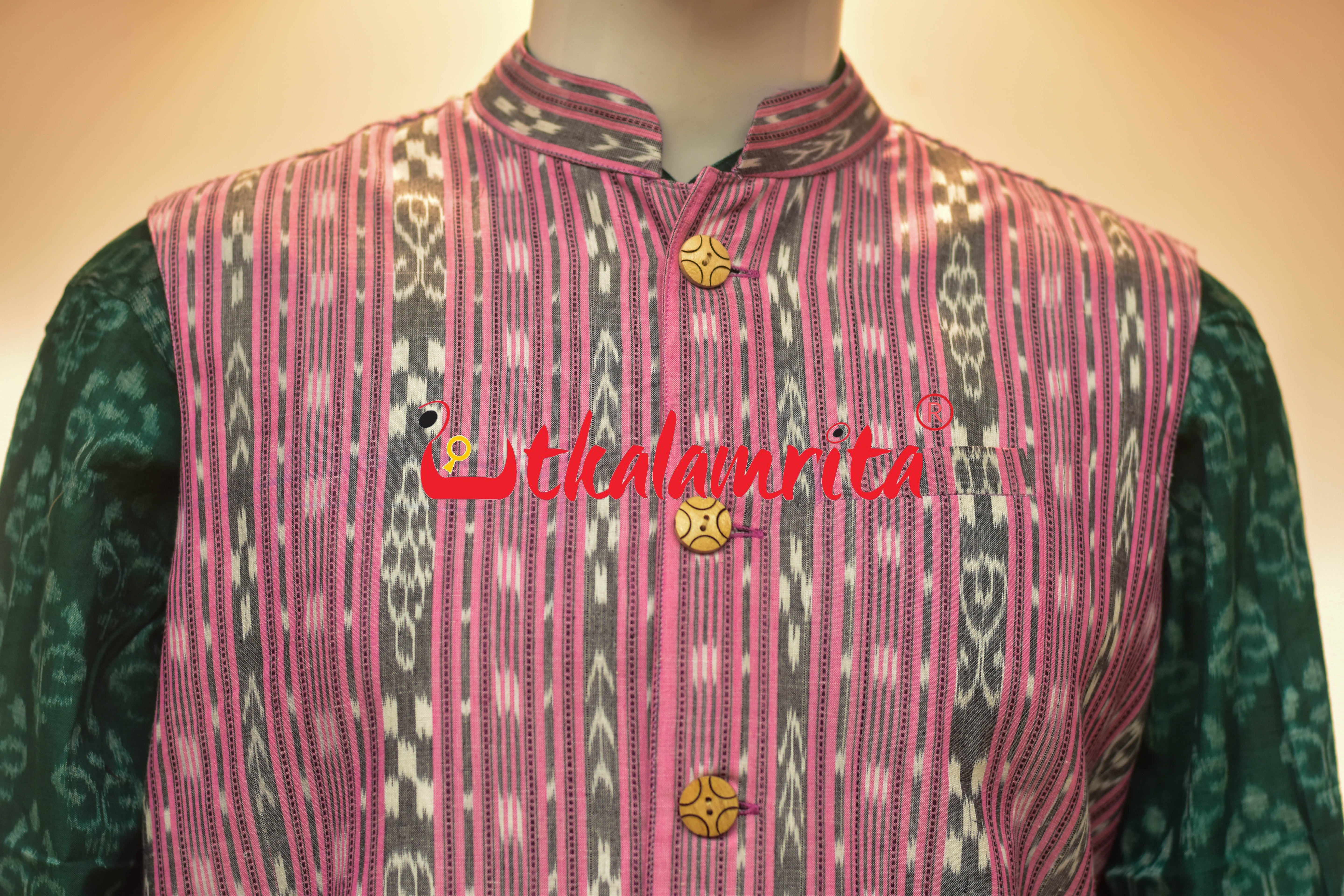 Light Pink Ikat (Modi Jacket)