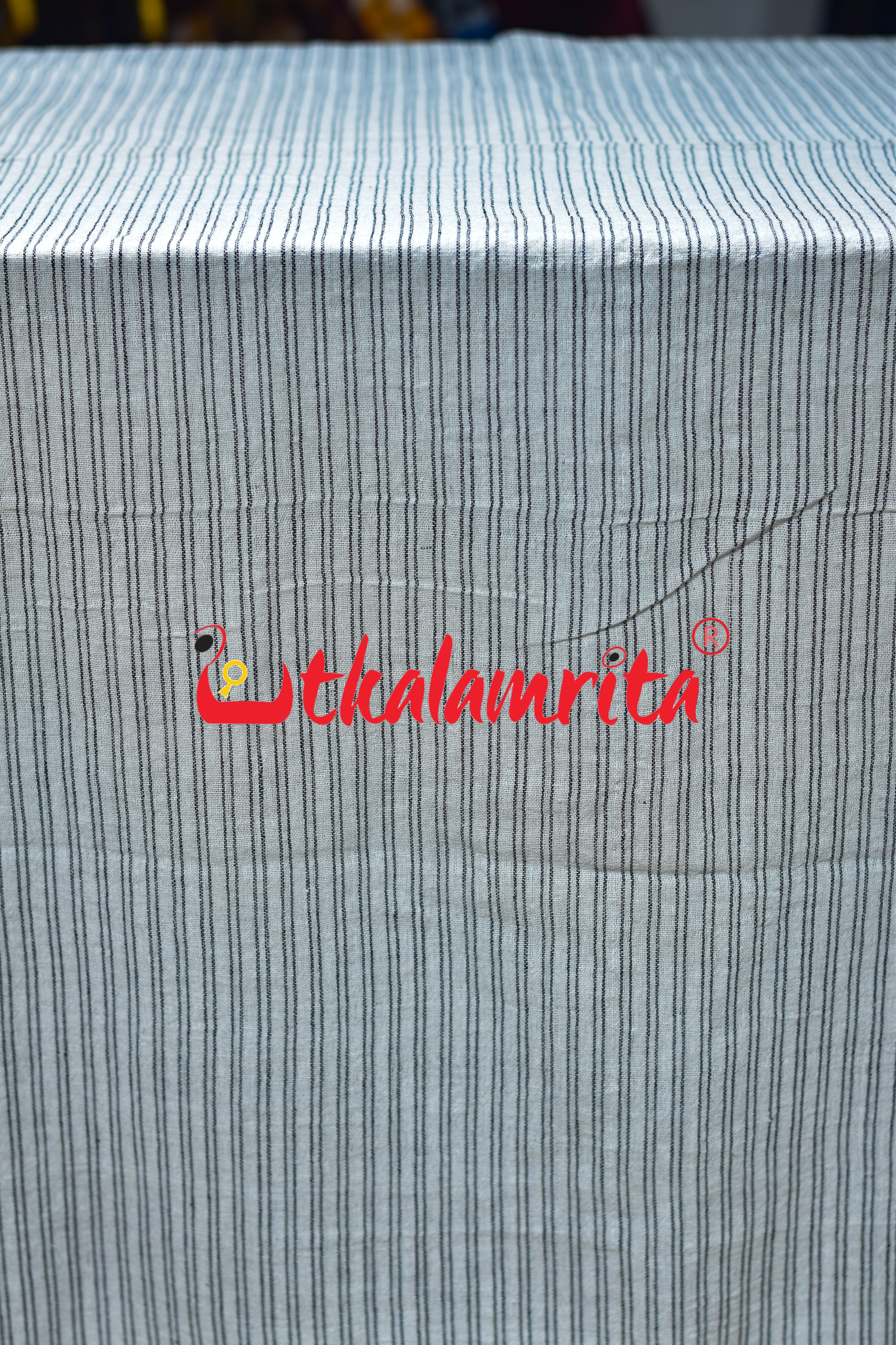 Black Lines on White Kotpad (Fabric)