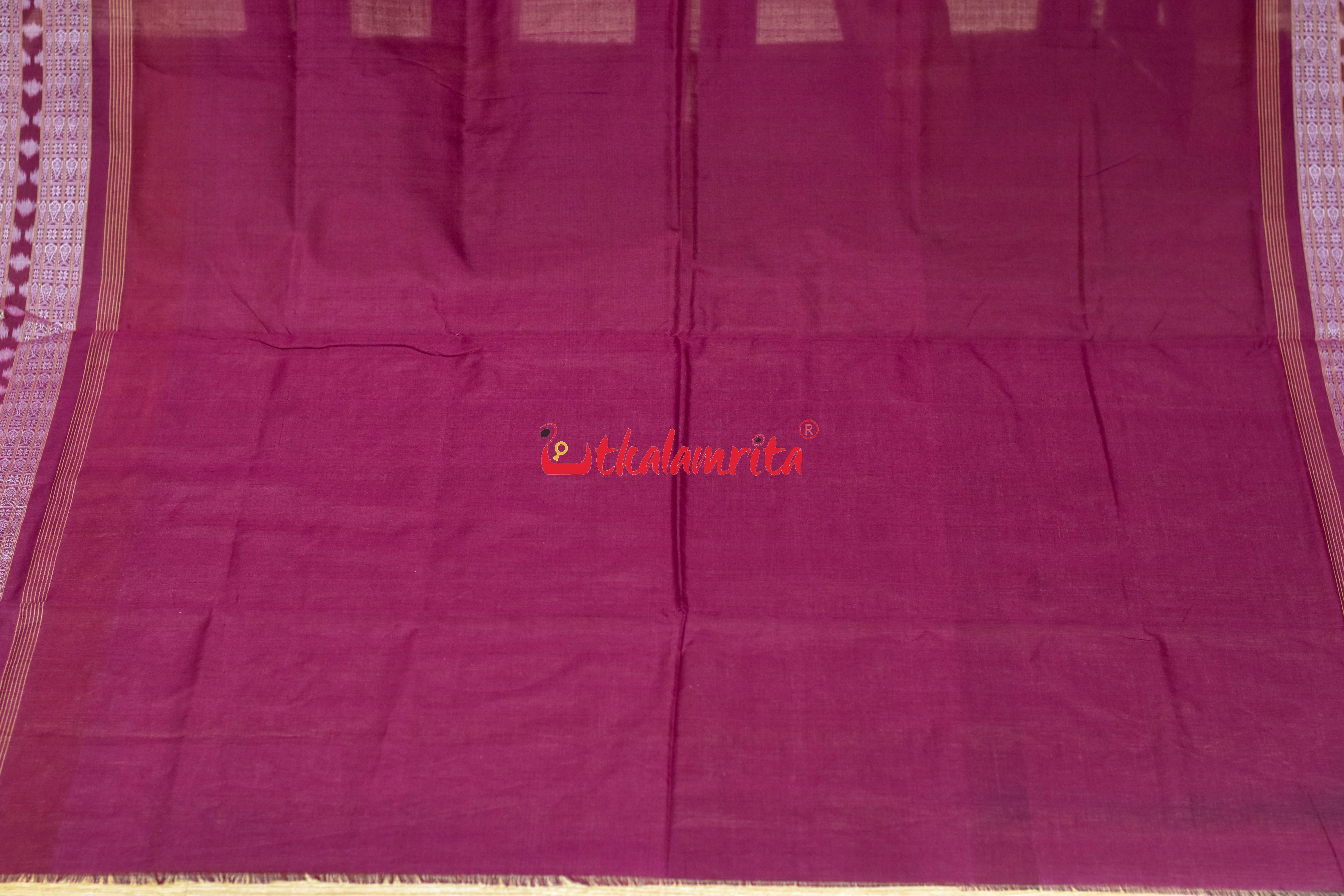 Black NuaKhai Sambalpuri Cotton Saree