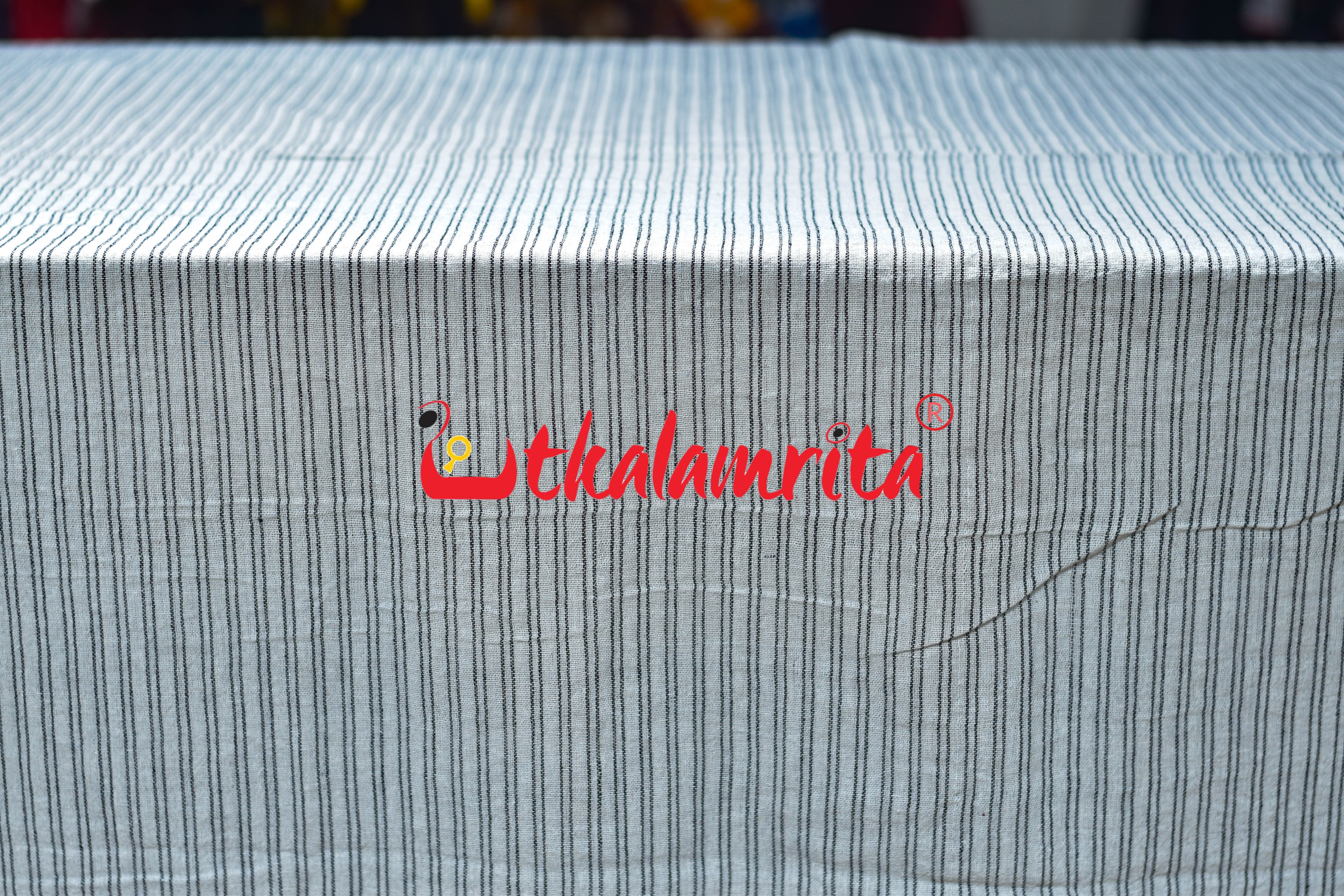 Black Lines on White Kotpad (Fabric)