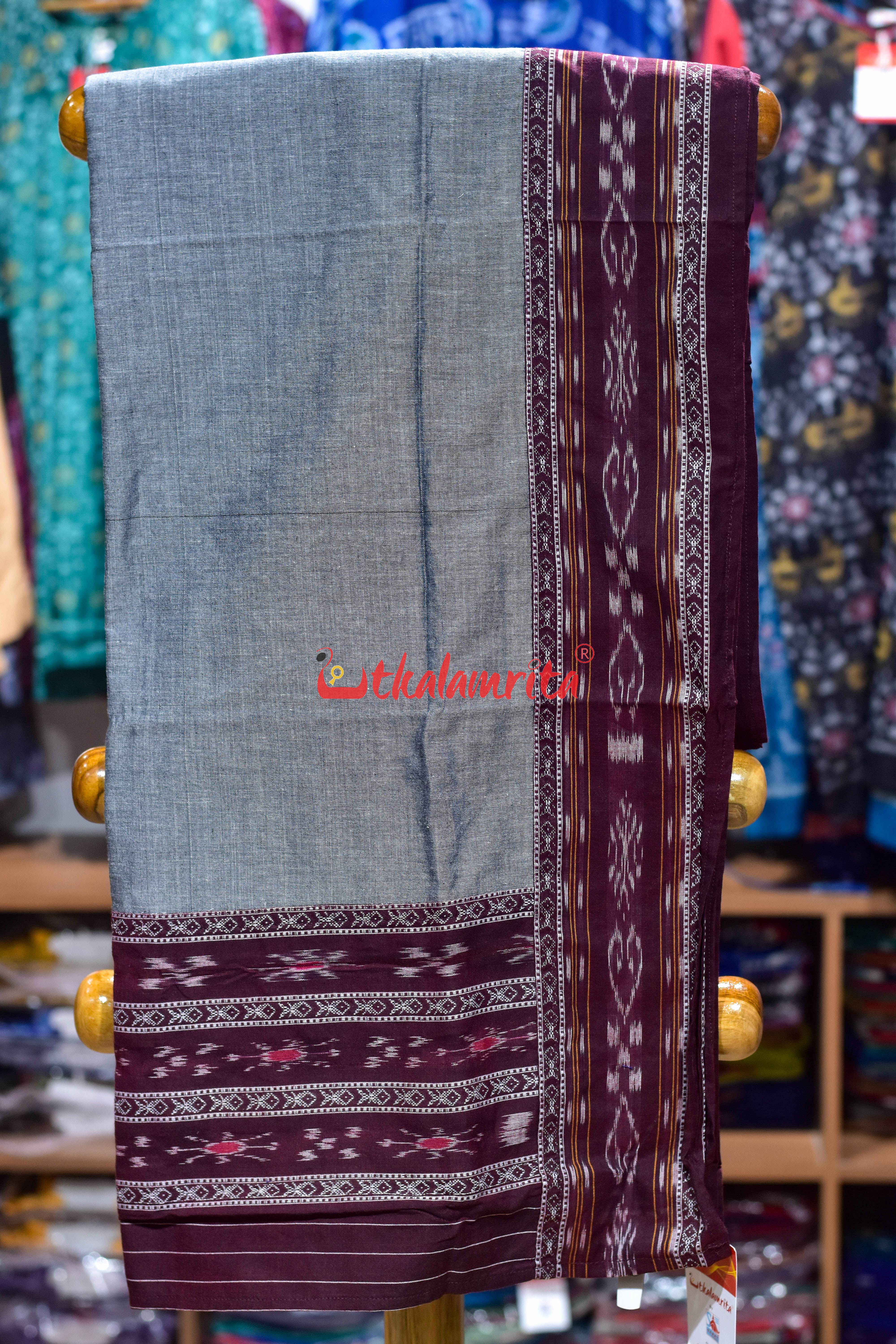 Coffee Grey Simple Pasapali Flower Dress Set