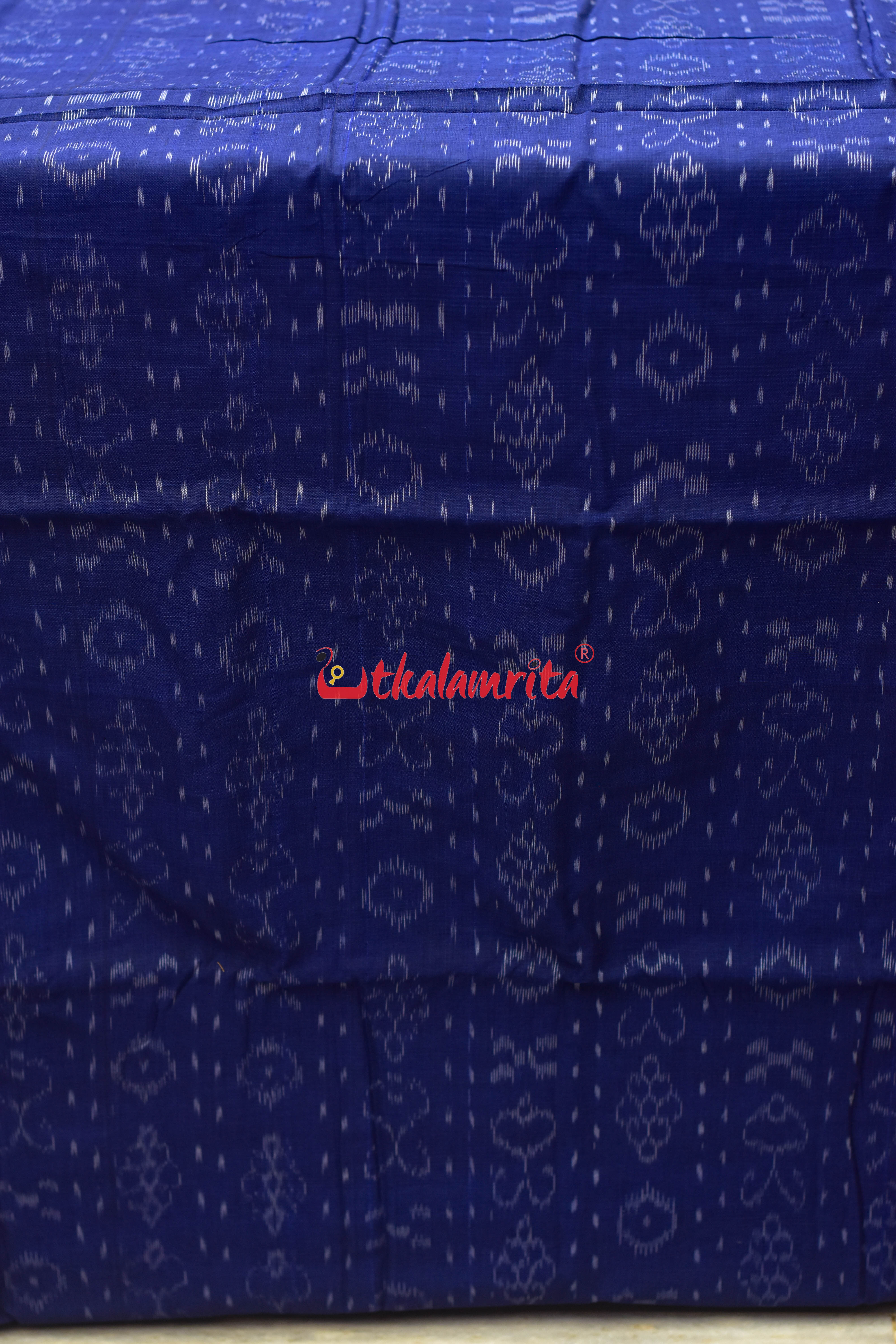 Indigo Blue Flower Bandha (Fabric)