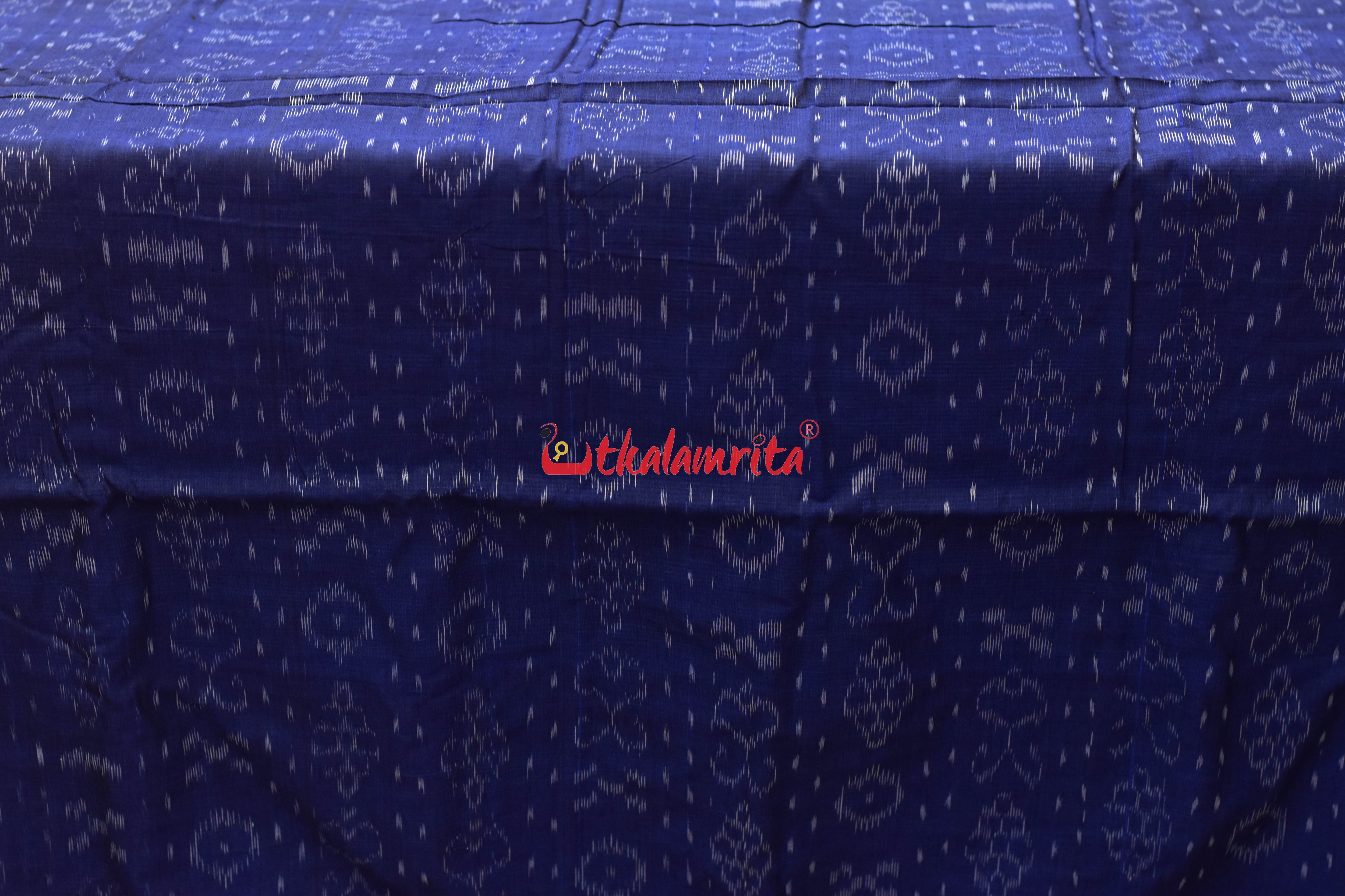 Indigo Blue Flower Bandha (Fabric)