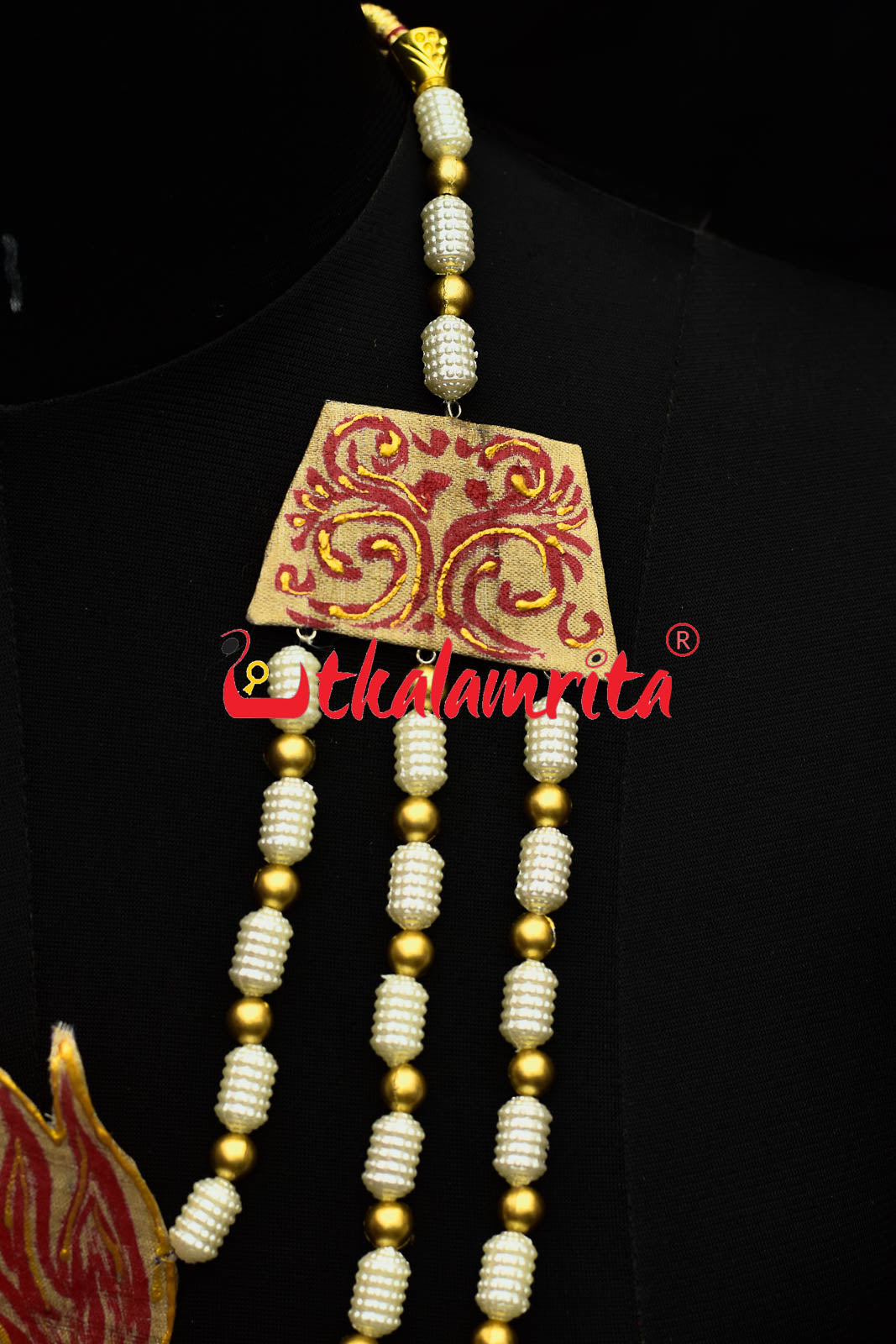 3 Strand Of Agni Pattachitra Jewellery Set