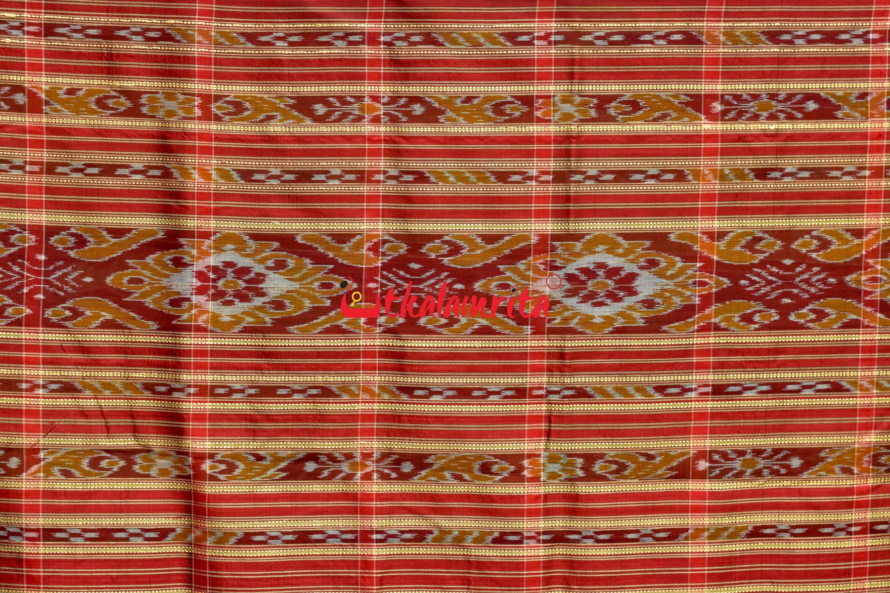 Golden Blue Nabarangi Silk Saree