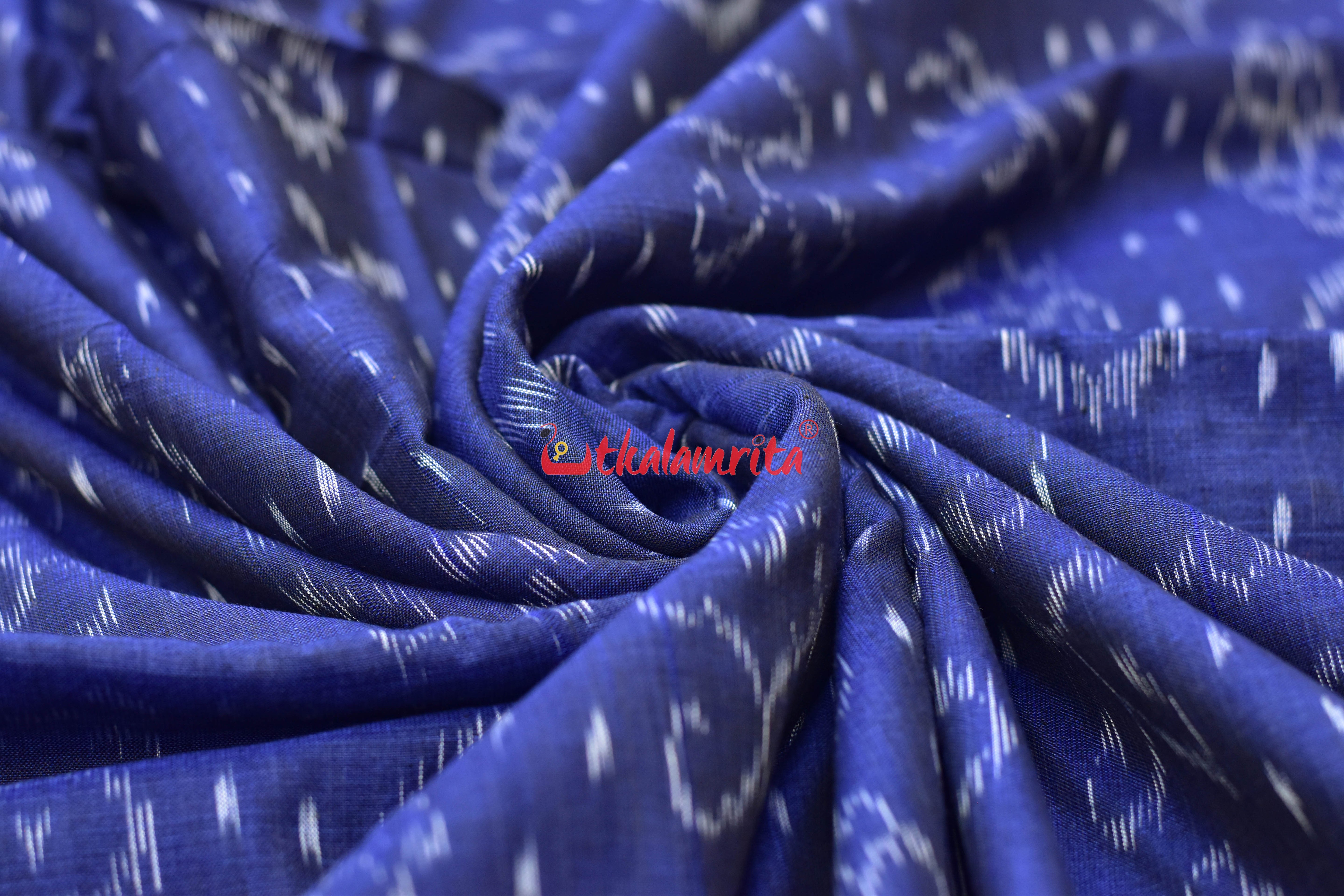 Indigo Blue Flower Bandha (Fabric)