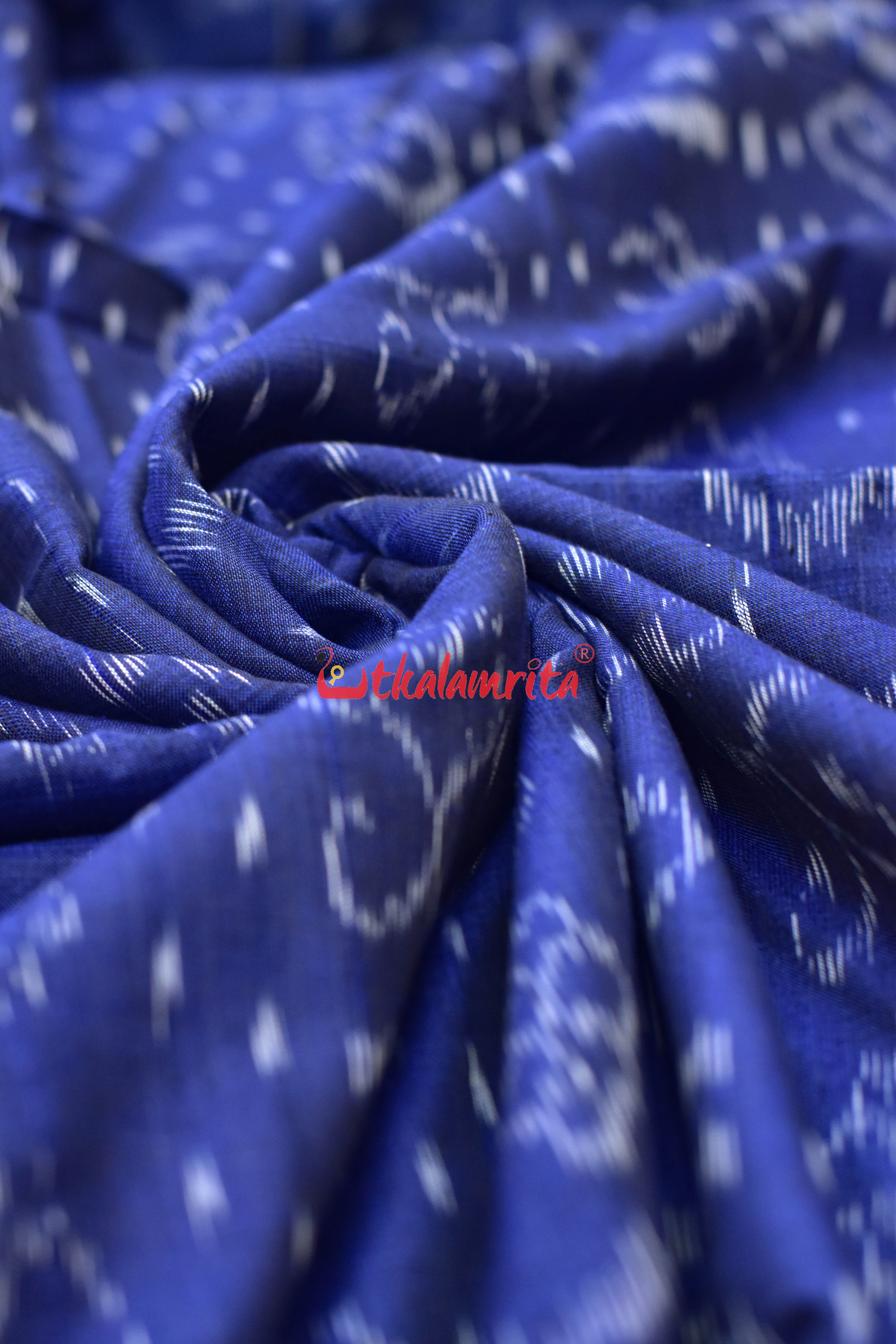 Indigo Blue Flower Bandha (Fabric)