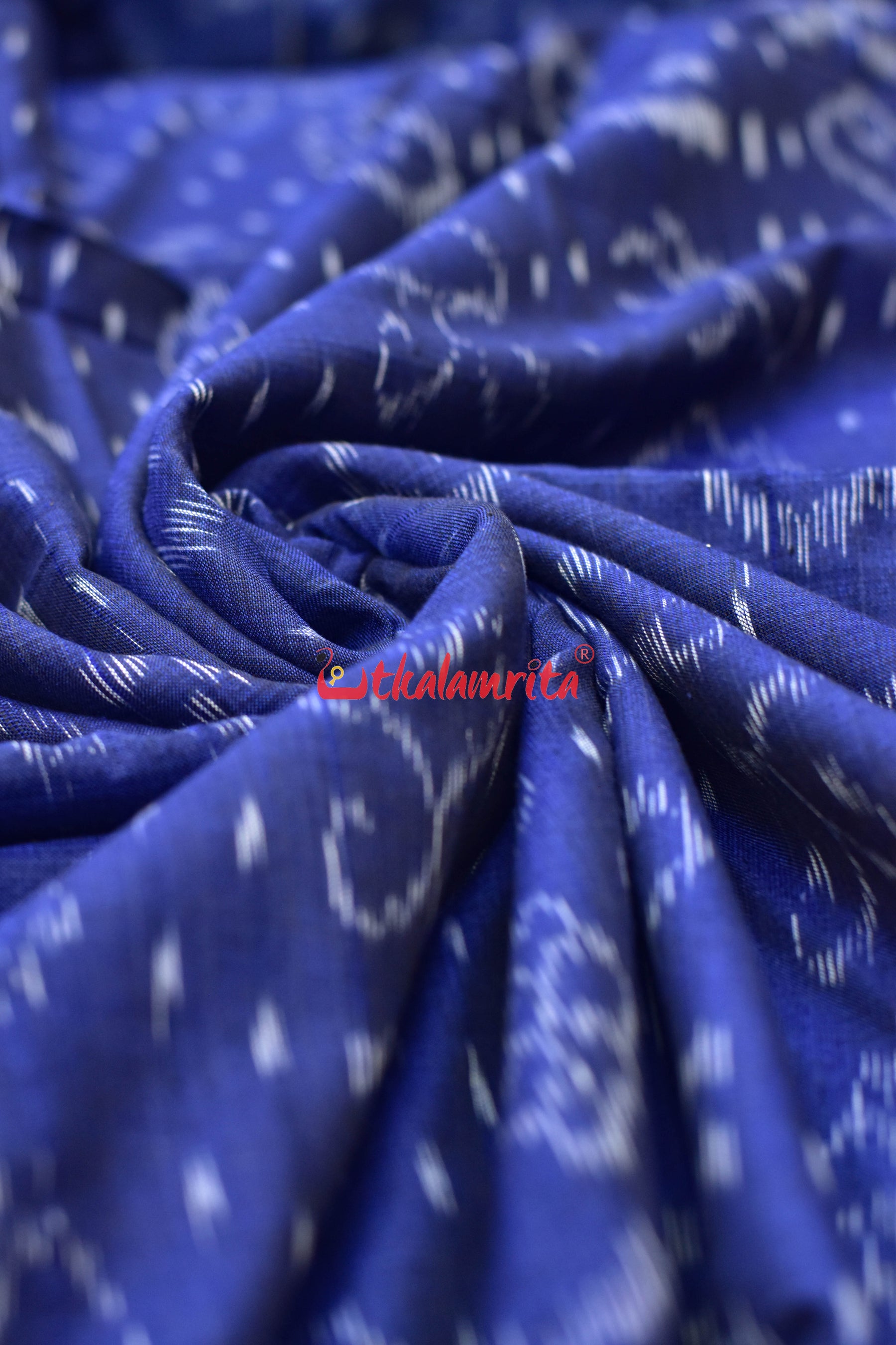 Indigo Blue Flower Bandha (Fabric)