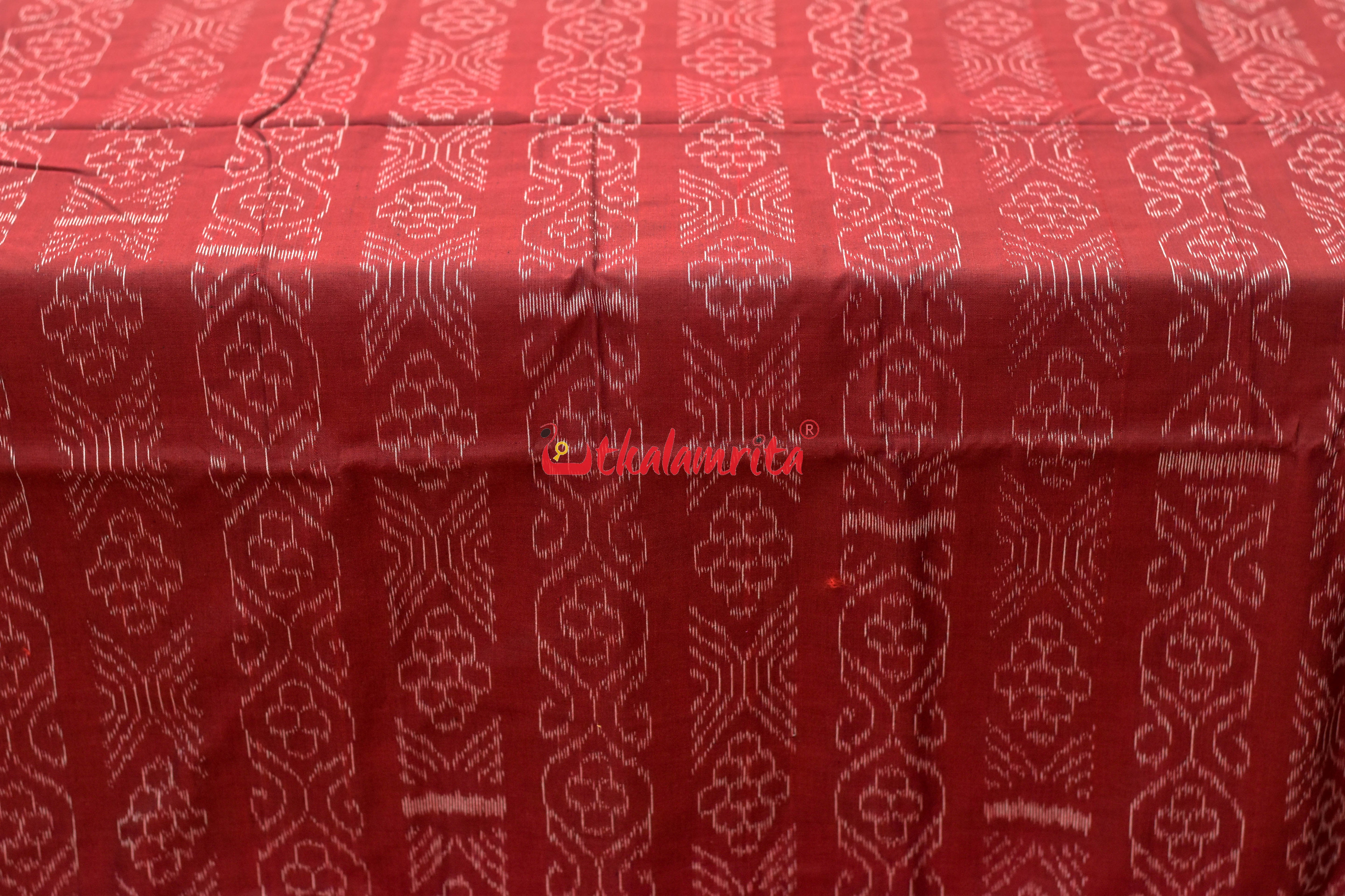 Flower Bandha on Maroon (Fabric)