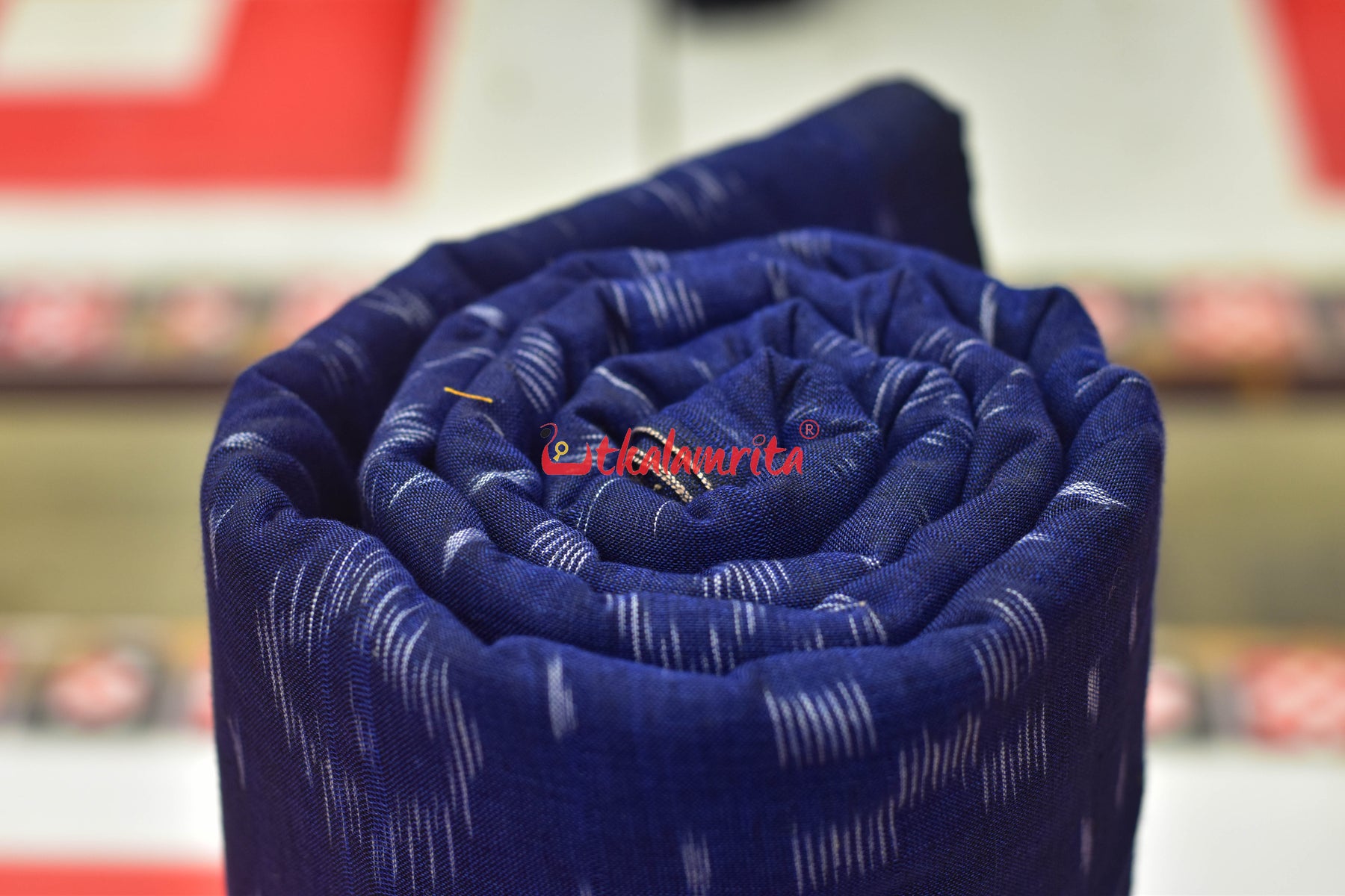 Indigo Blue Flower Bandha (Fabric)