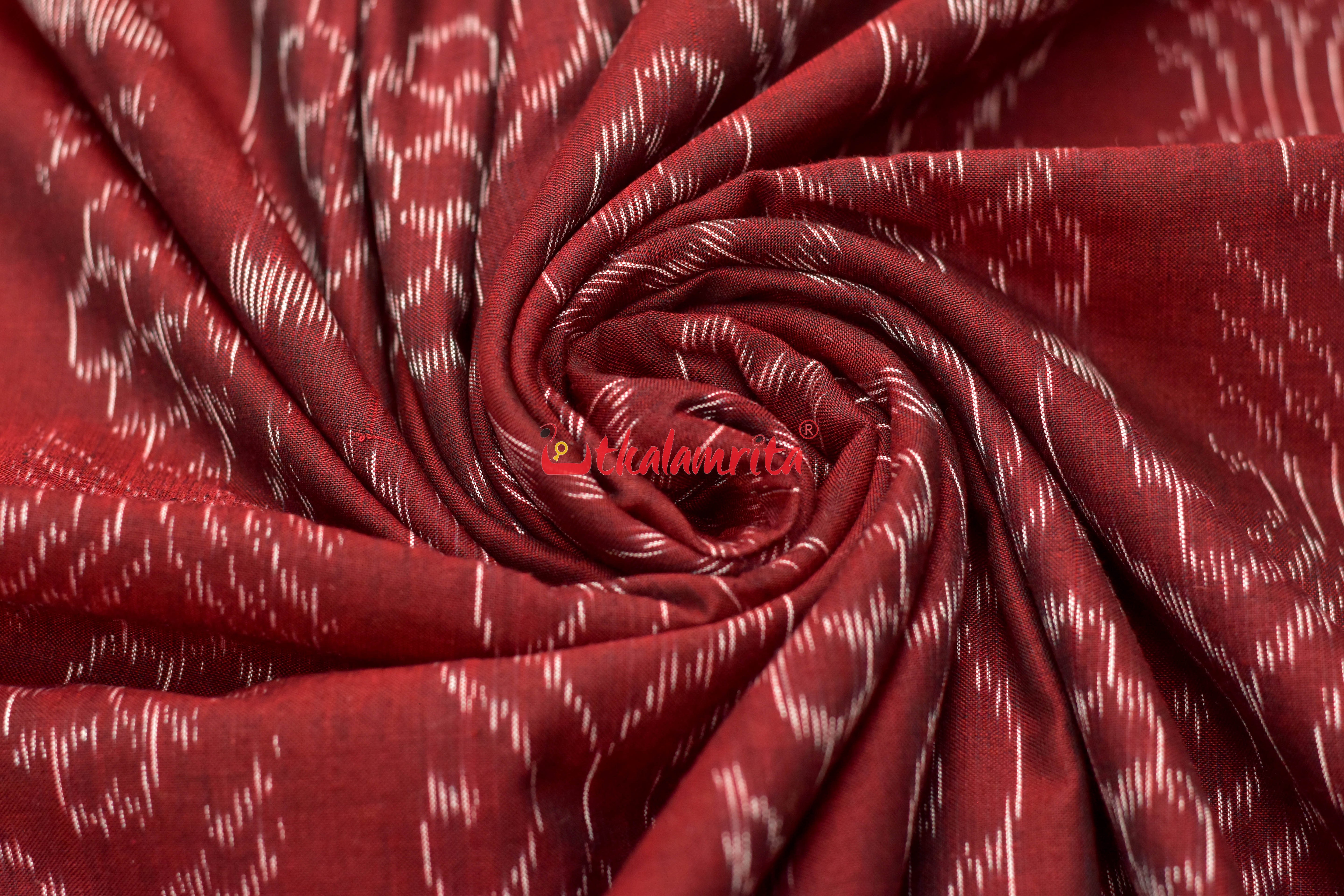 Flower Bandha on Maroon (Fabric)
