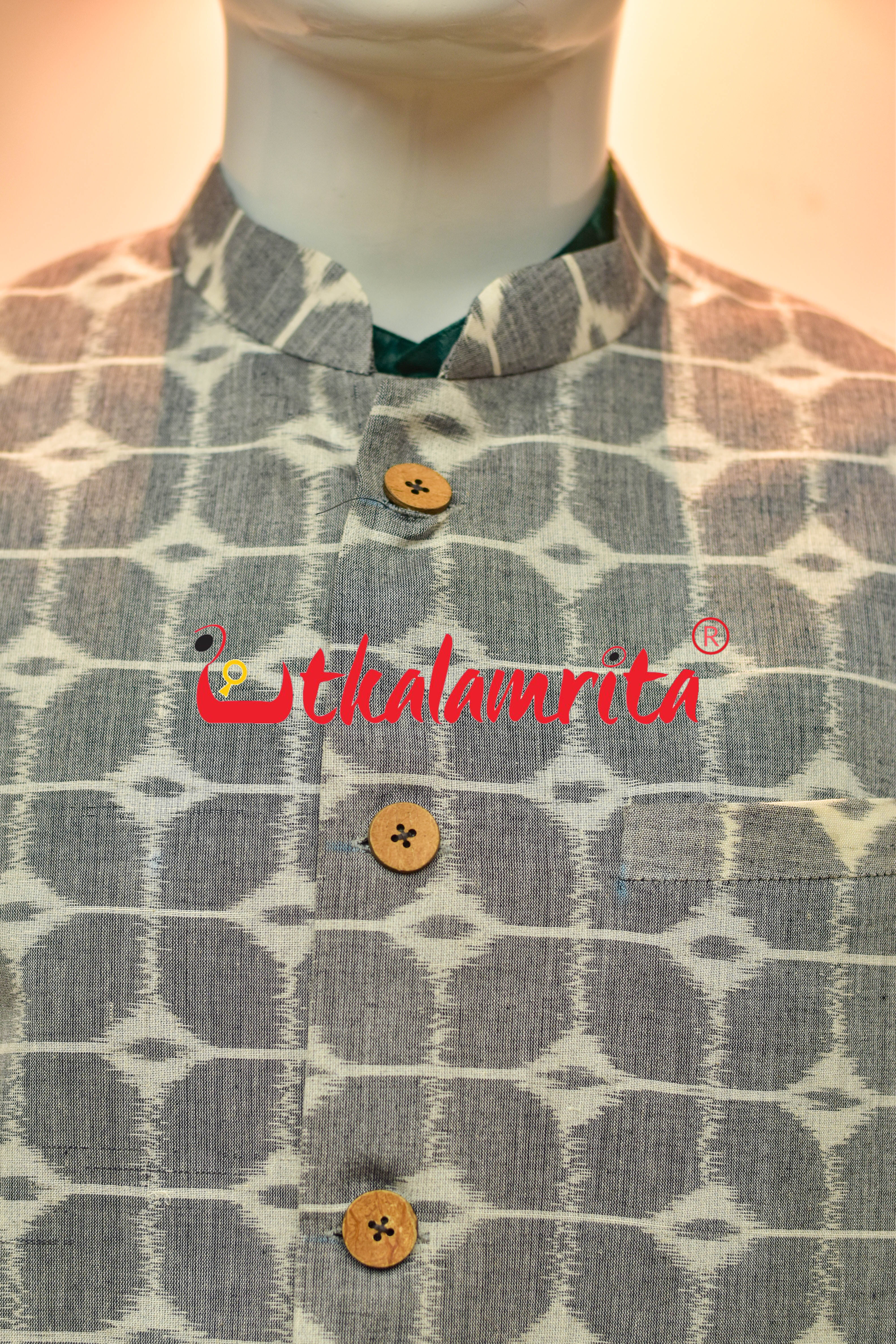 Grey Box Thikiri Ikat (Modi Jacket)