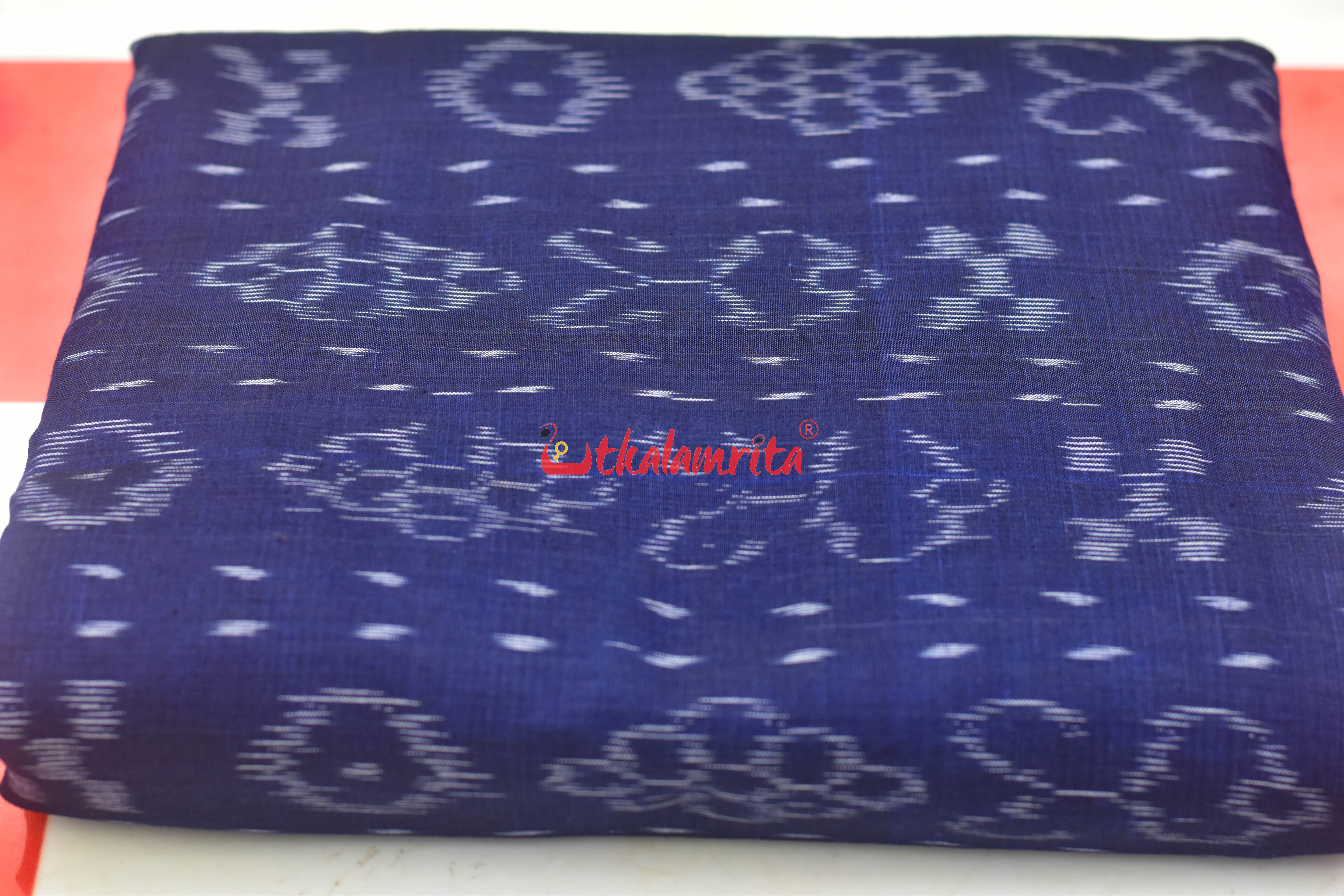 Indigo Blue Flower Bandha (Fabric)