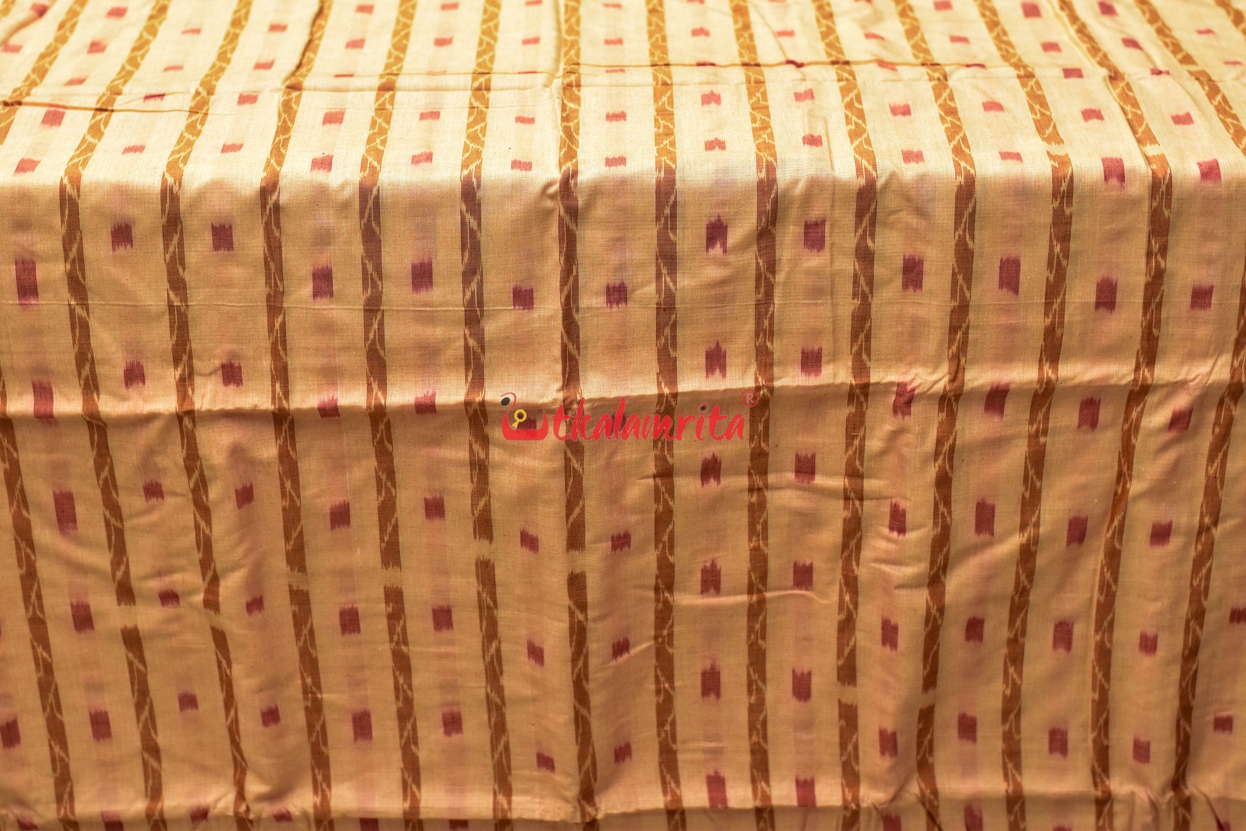 Cream Brown Tipa Ikat (Fabric)