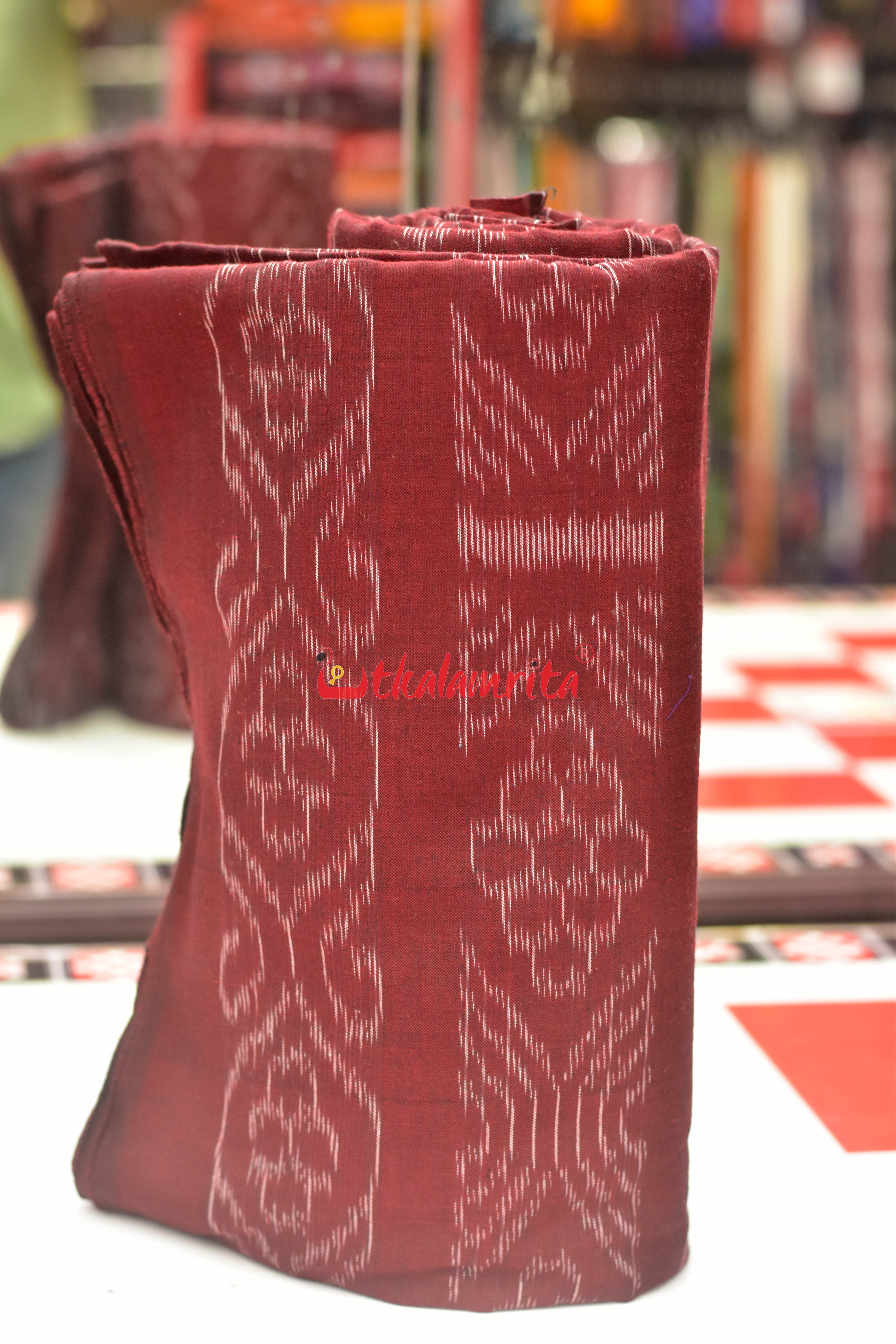 Flower Bandha on Maroon (Fabric)