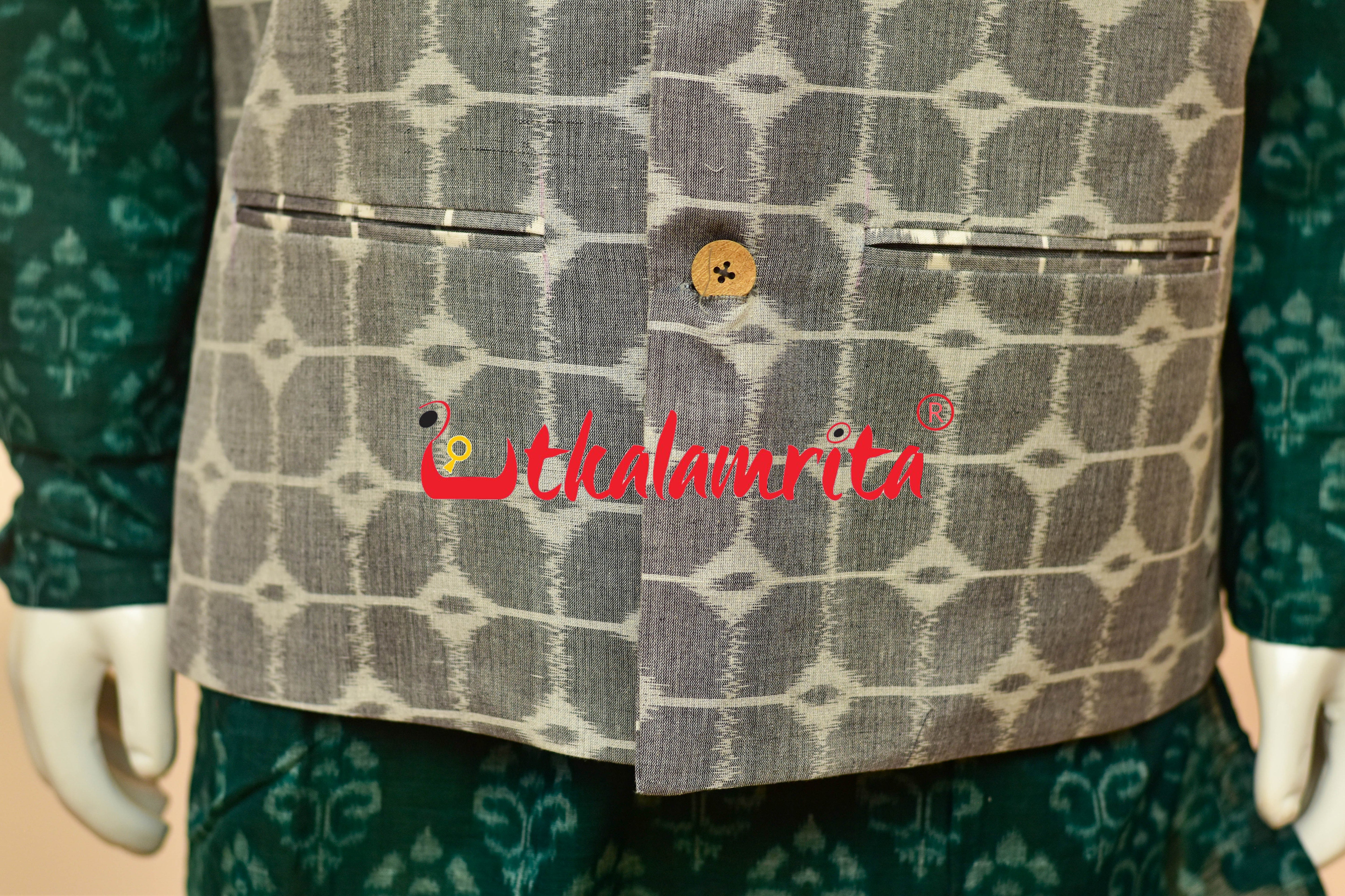 Grey Box Thikiri Ikat (Modi Jacket)