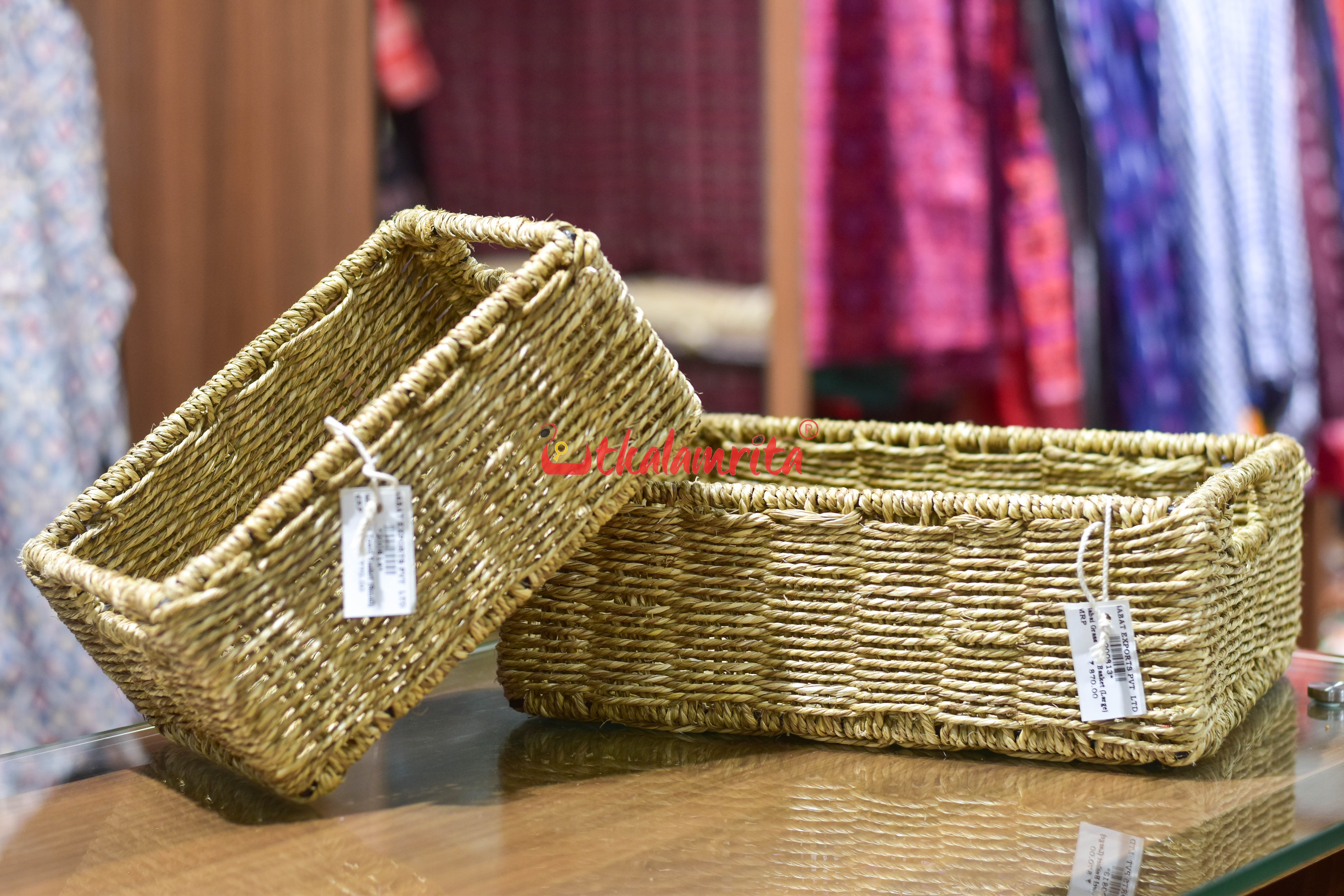 Sabai Grass Towel Basket (Large)