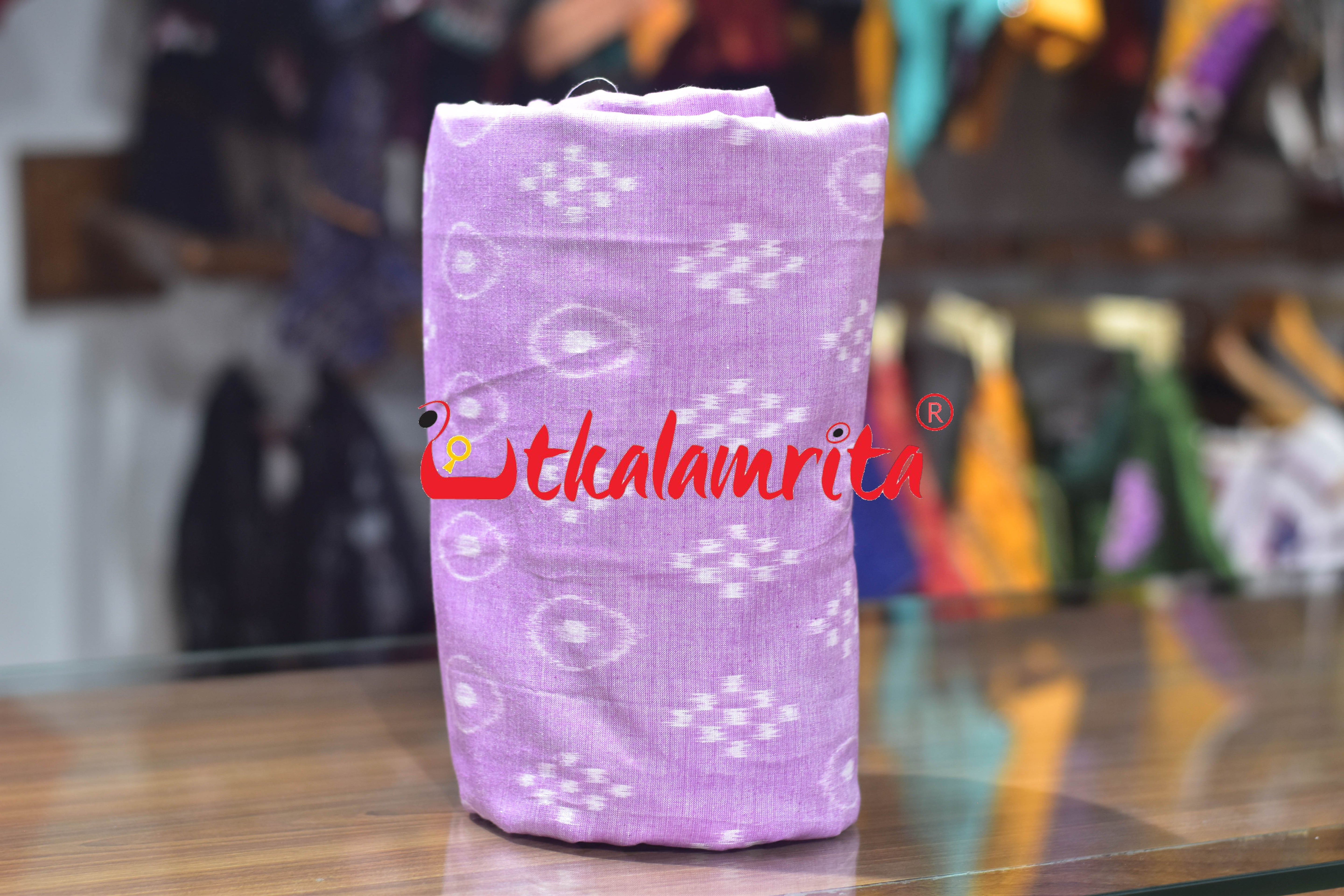 Gol Thikiri Single Ikat Pasapali Lavender (Fabric)