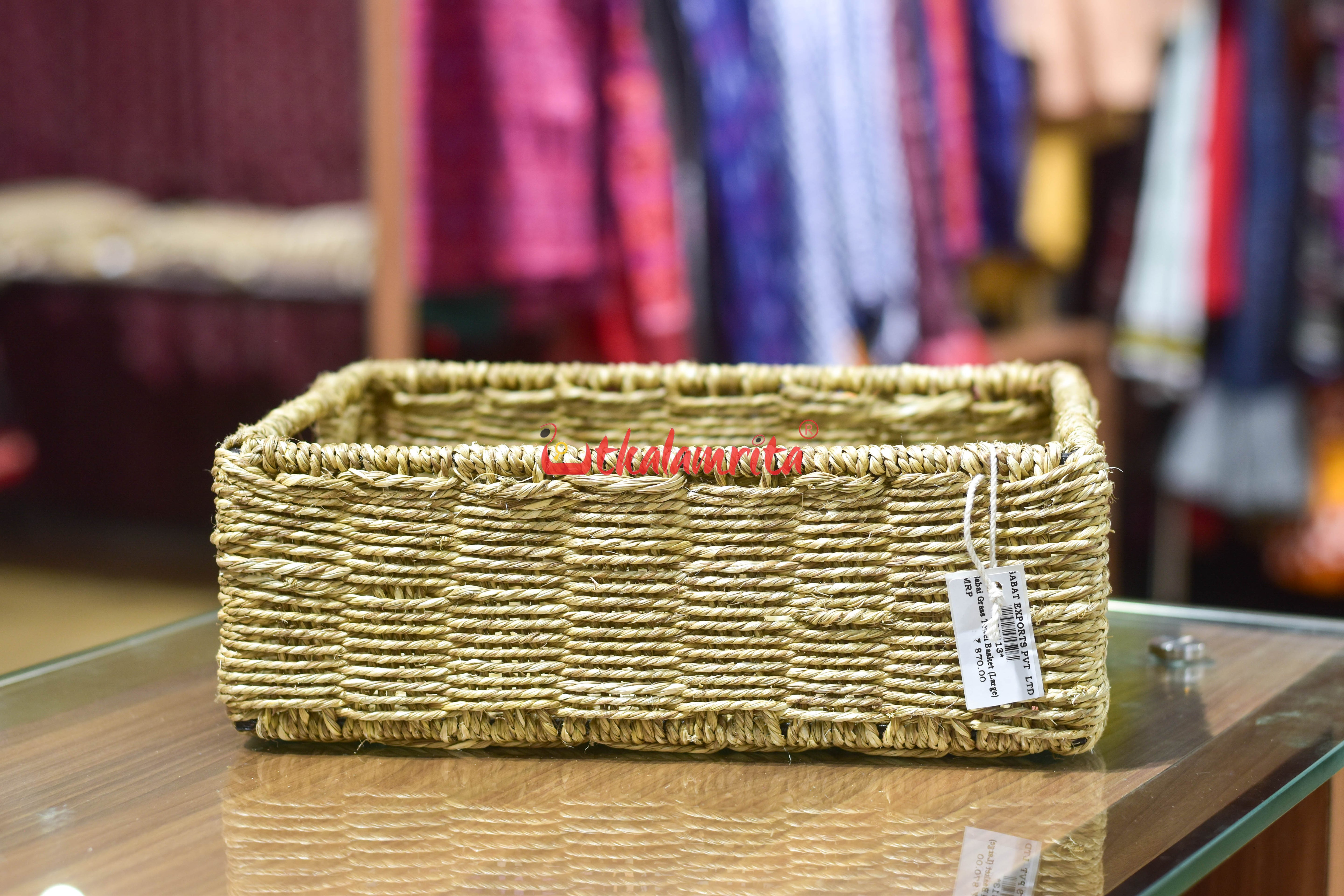 Sabai Grass Towel Basket (Large)