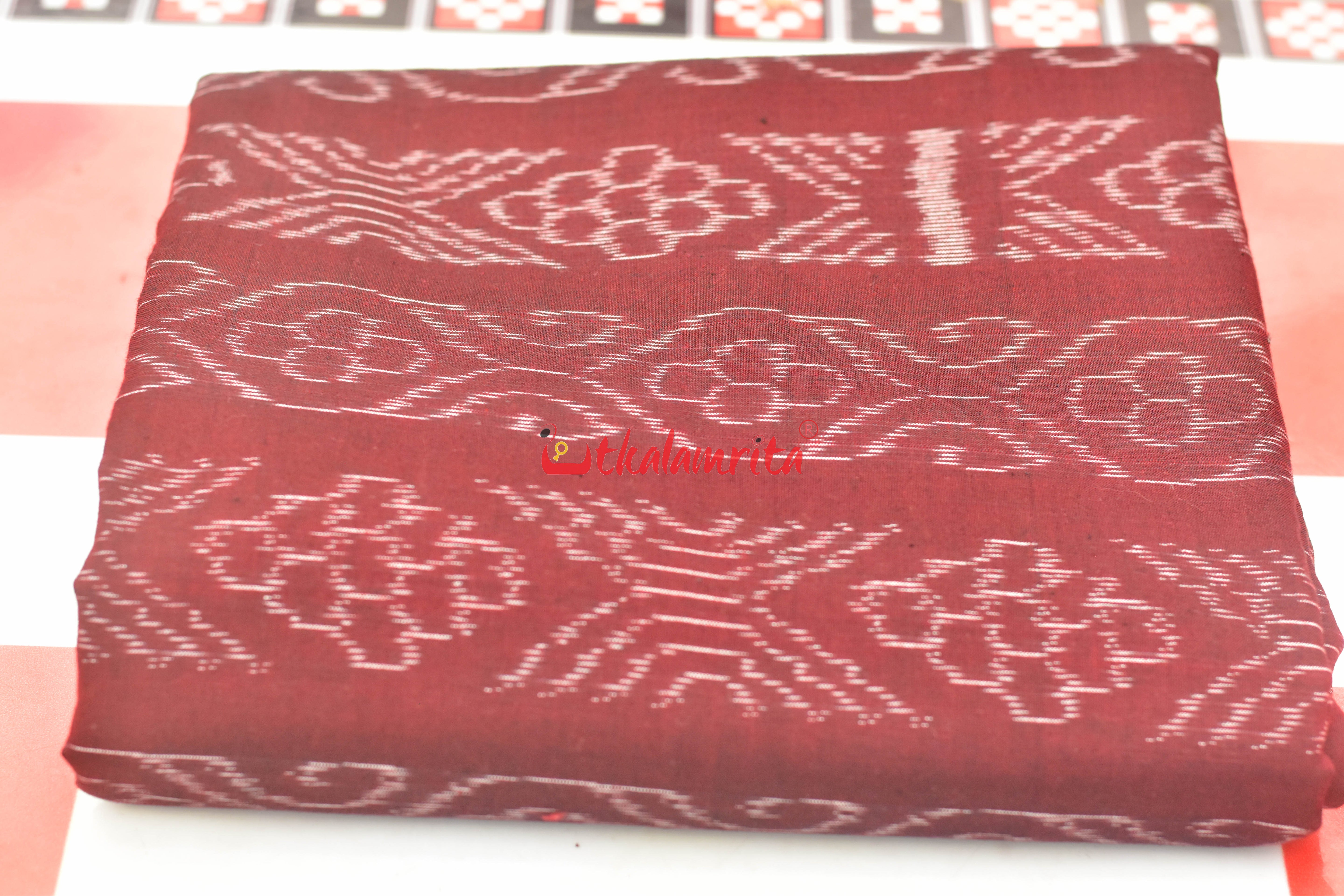 Flower Bandha on Maroon (Fabric)