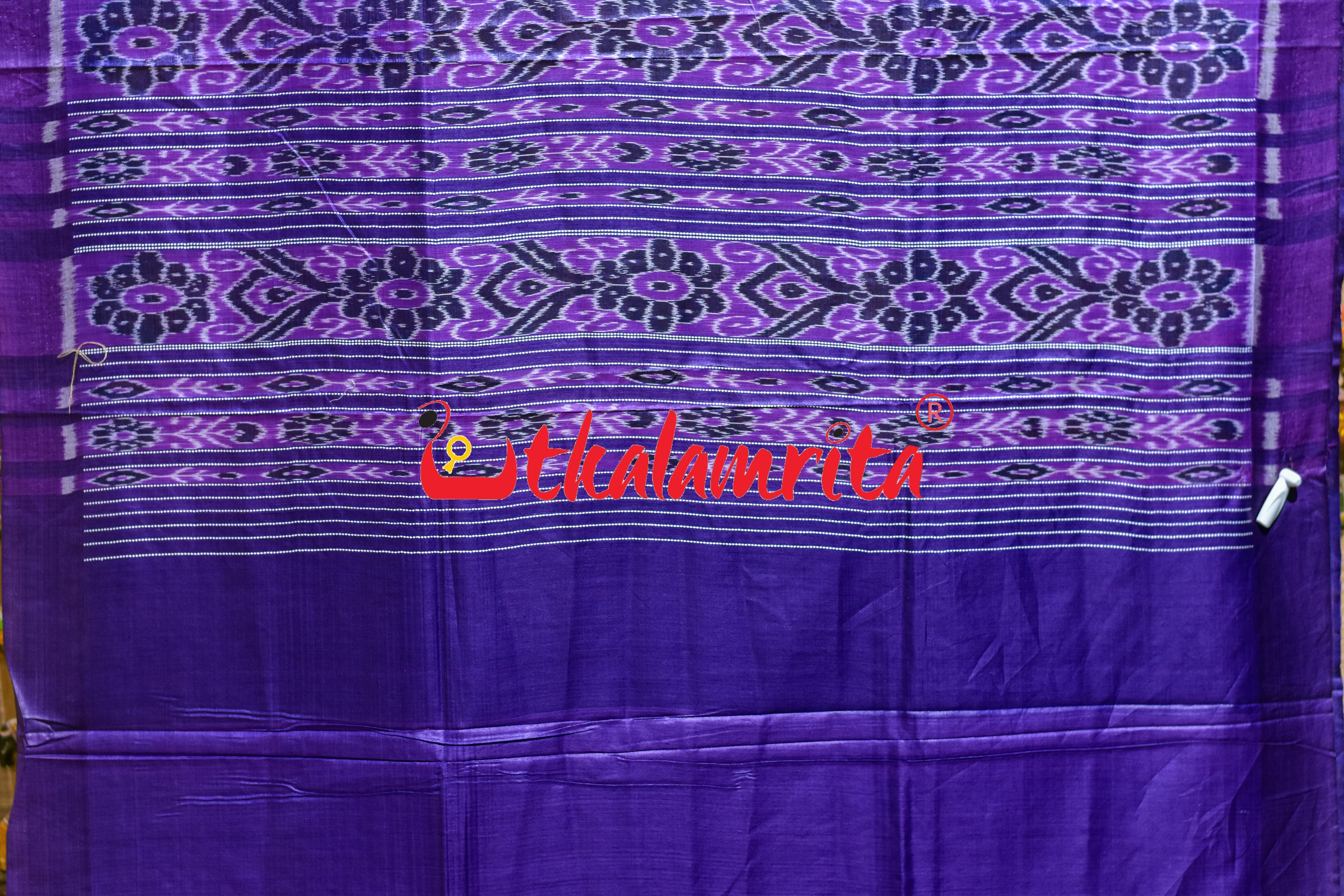 Red Blue Gopalpur Tussar Silk Saree