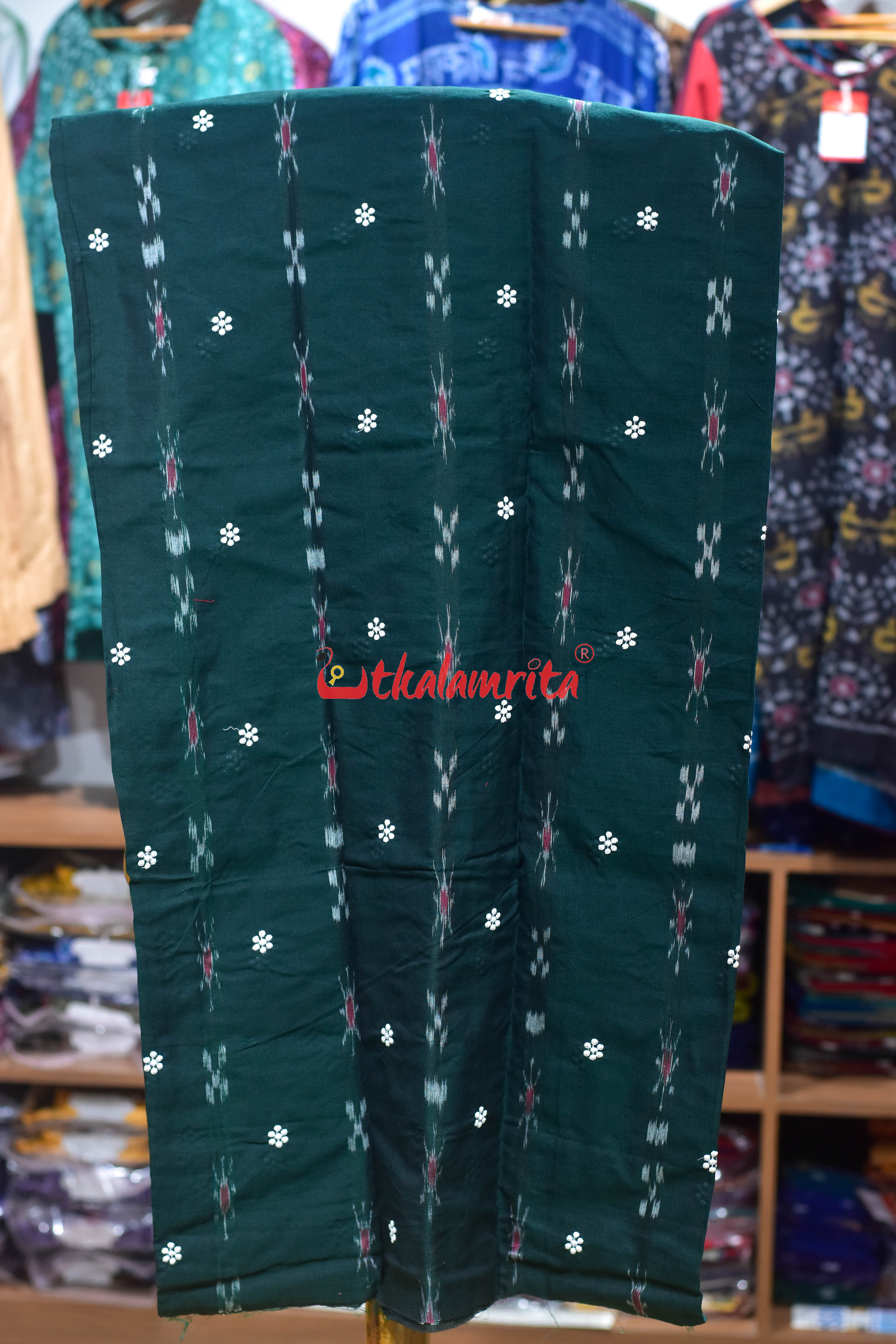 Green Yellow Simple Pasapali Flower Dress Set