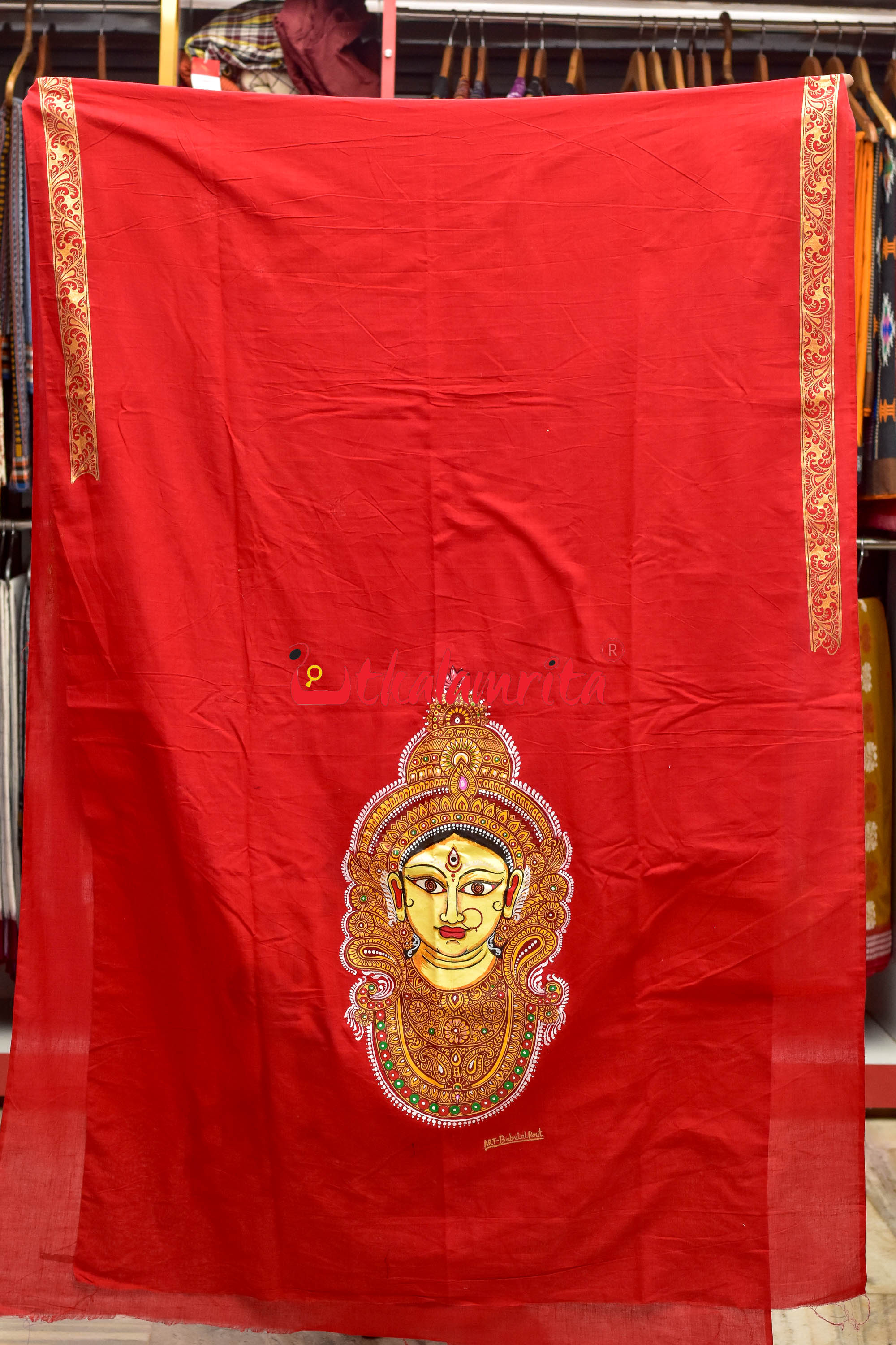 Durga Pattachitra (Kurta Piece)