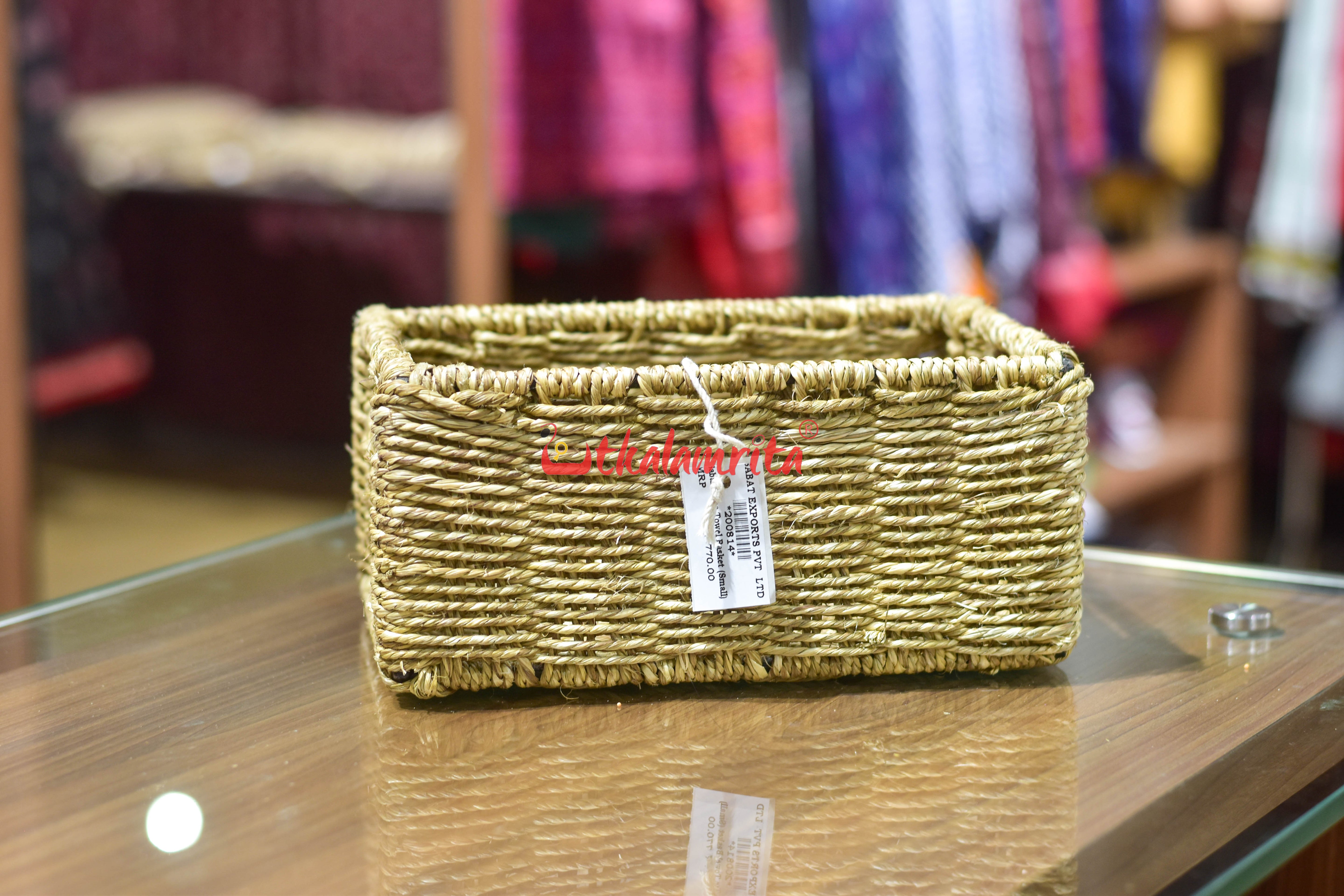 Sabai Grass Towel Basket (Small)