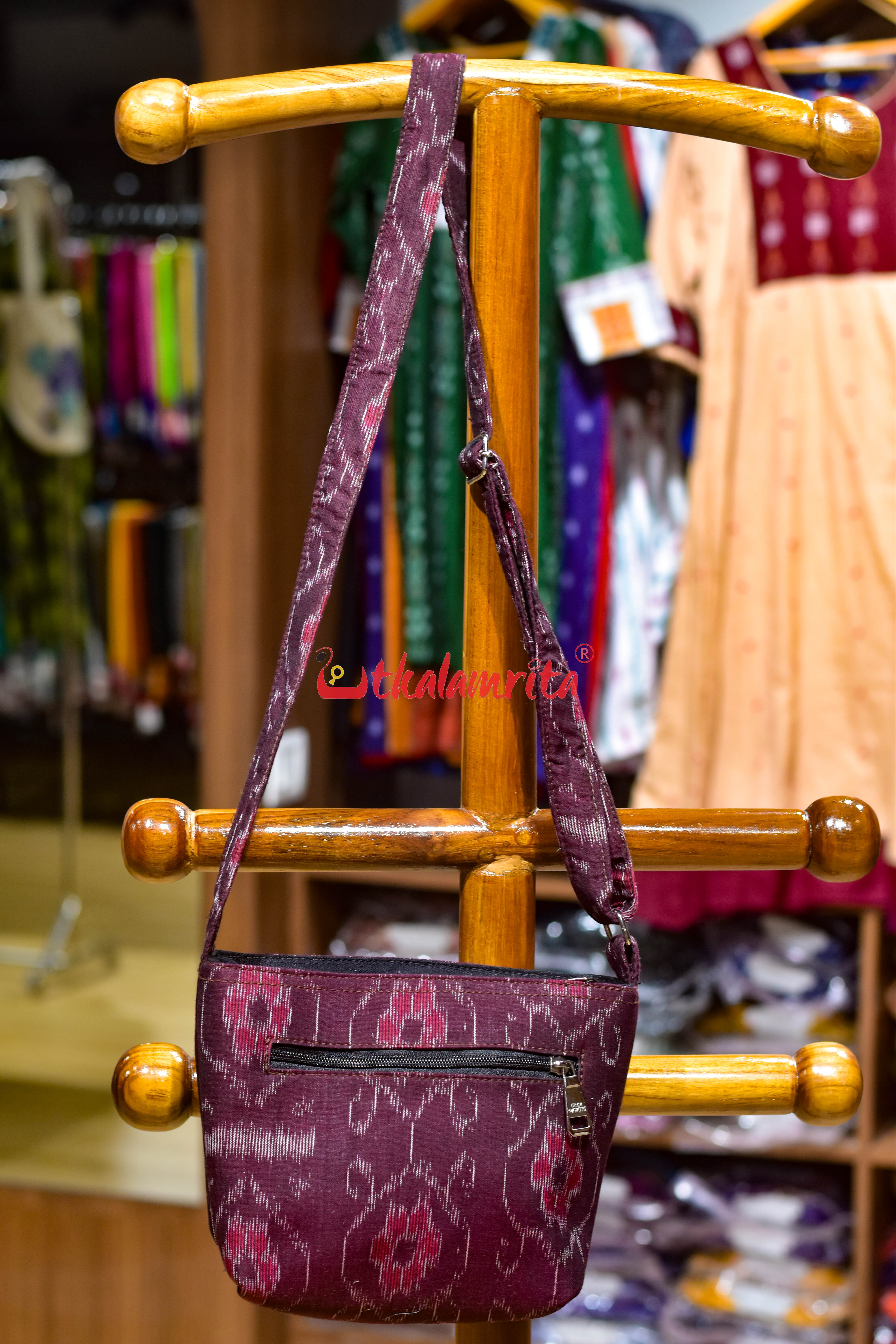 Coffee Flower Bandha Small Sling Bag