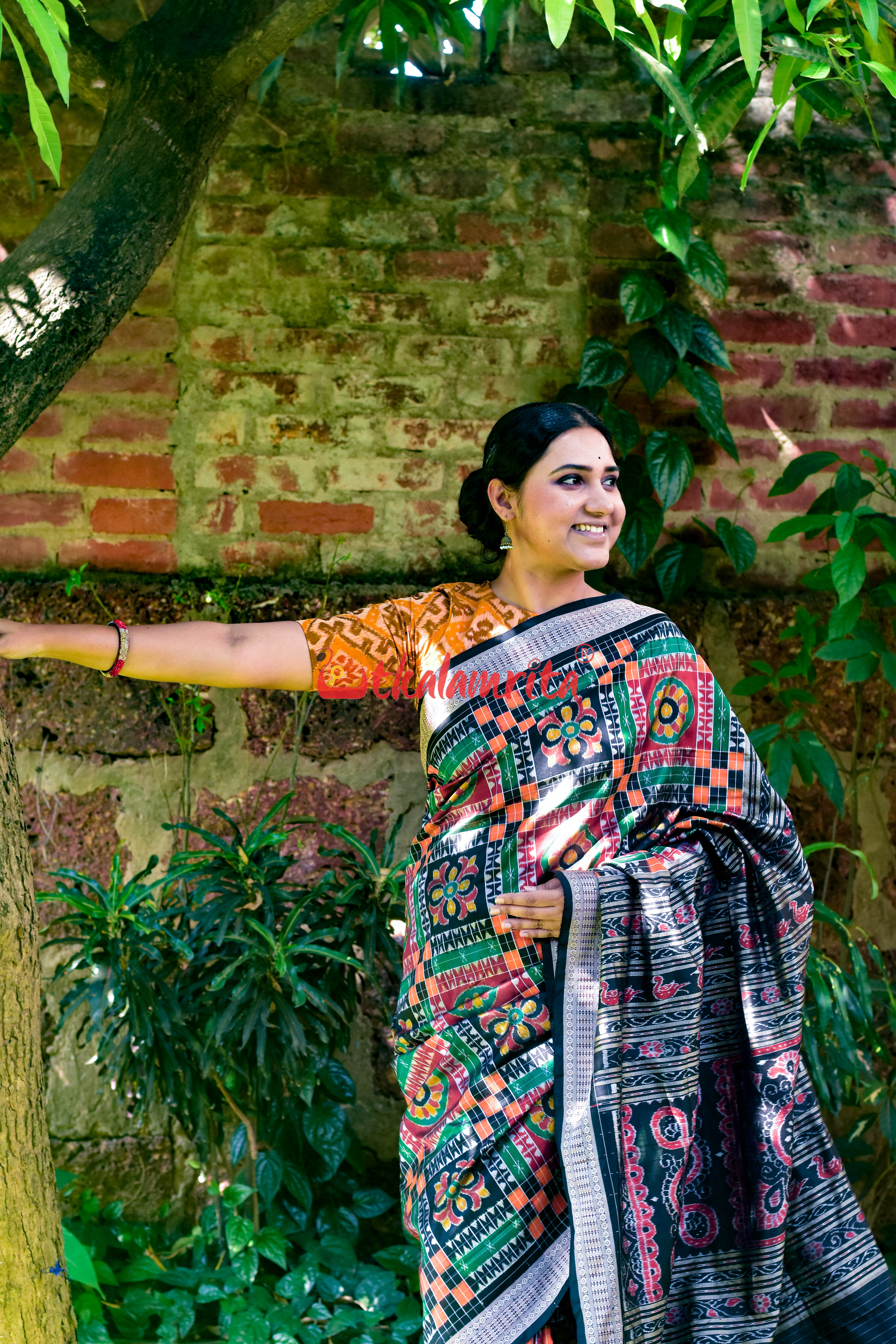 Mustard Thikiri Sambalpuri (Blouse)