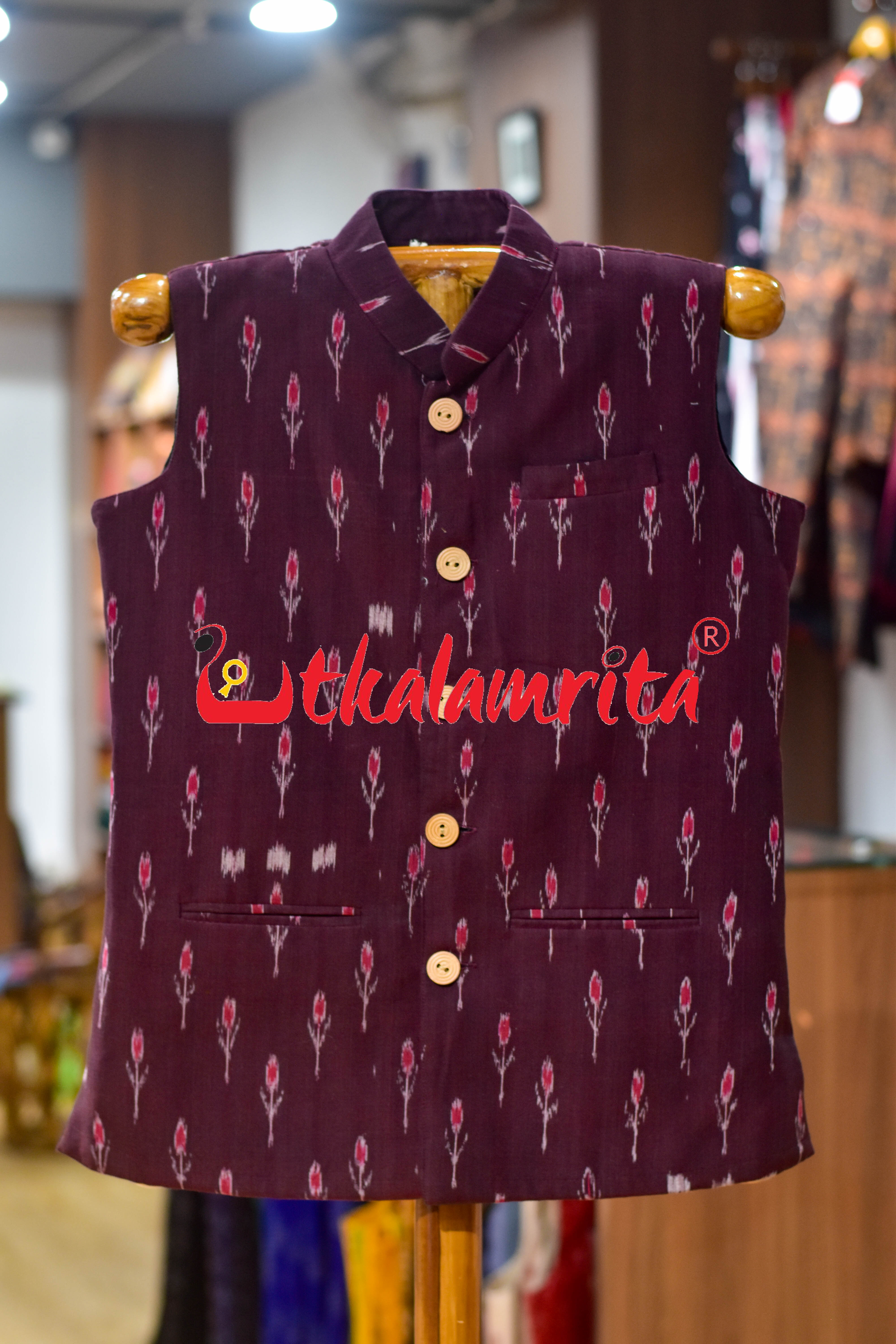 Maroon Labanga (Modi Jacket)