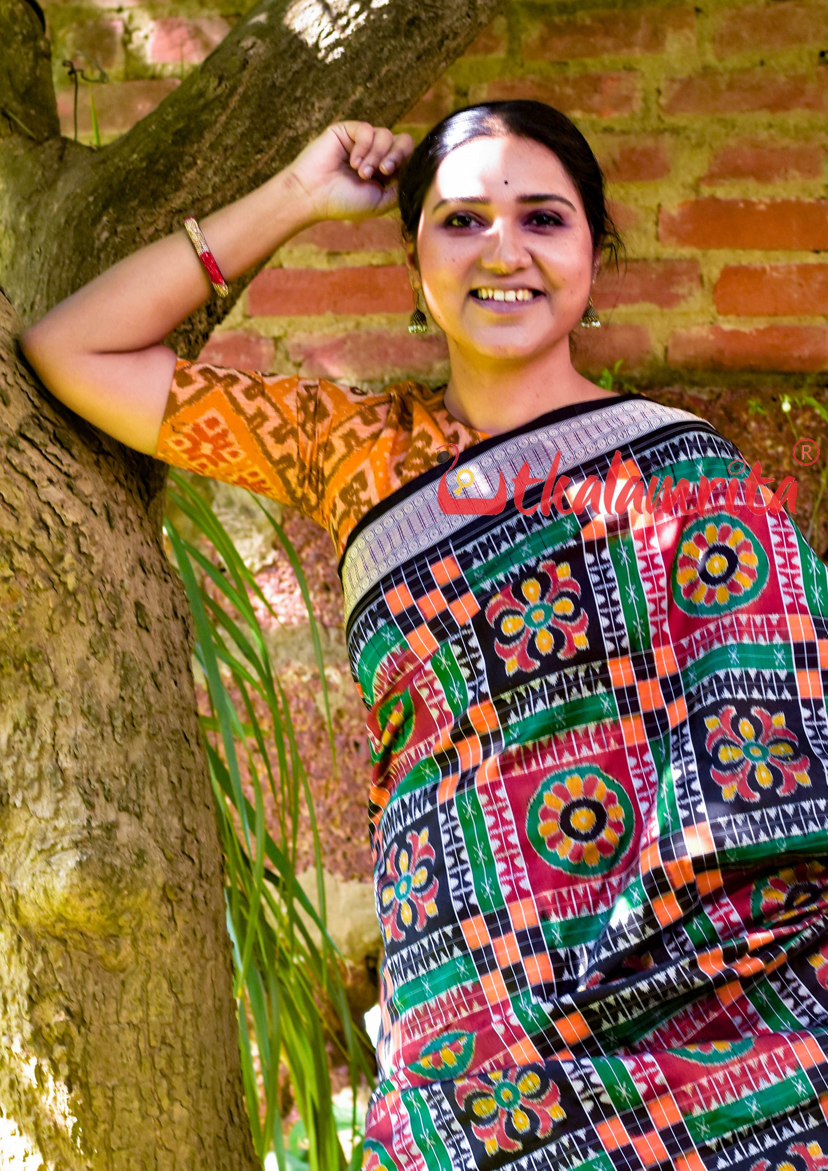 Mustard Thikiri Sambalpuri (Blouse)