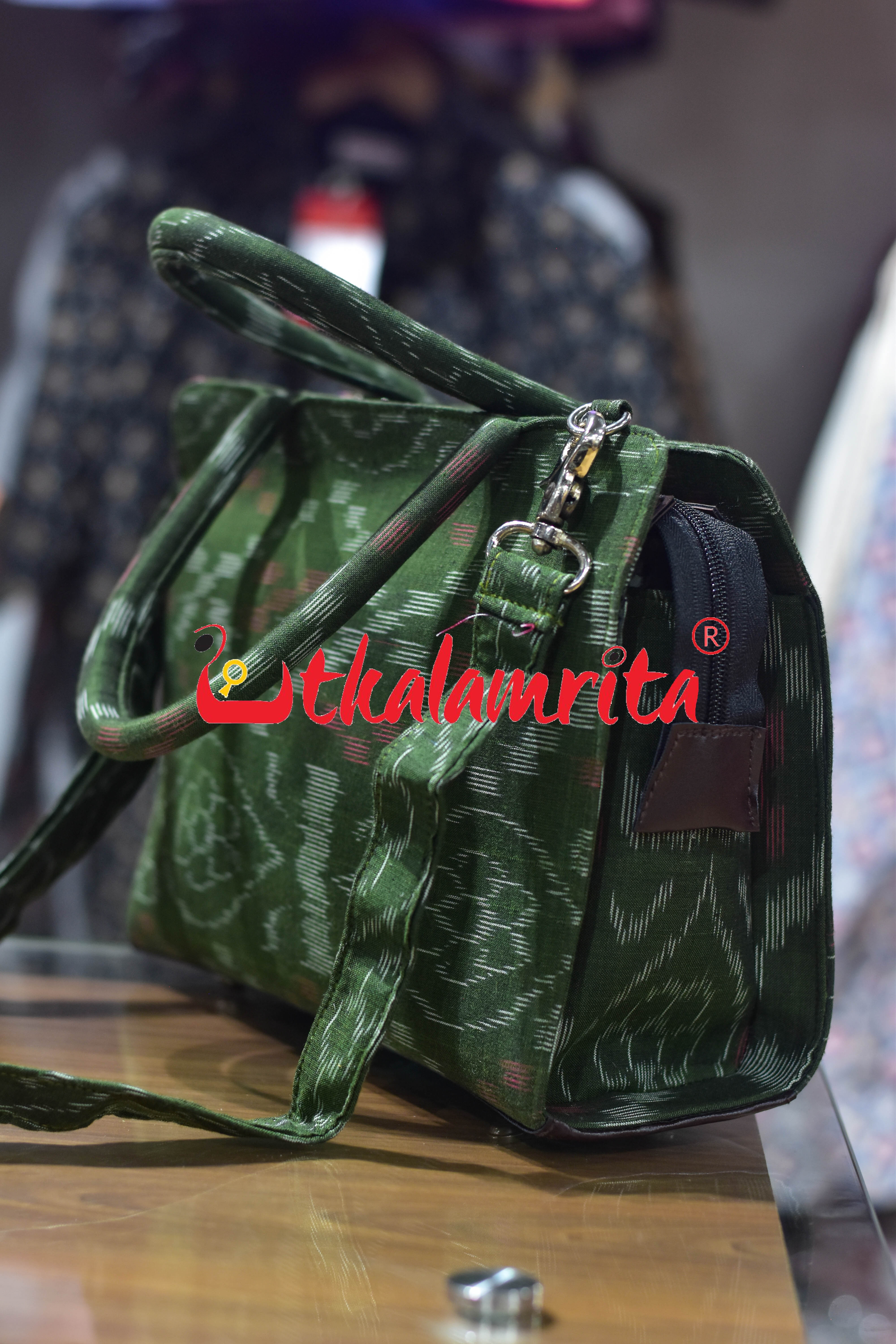 Mehendi Flower Tetris Medium Vanity Bag