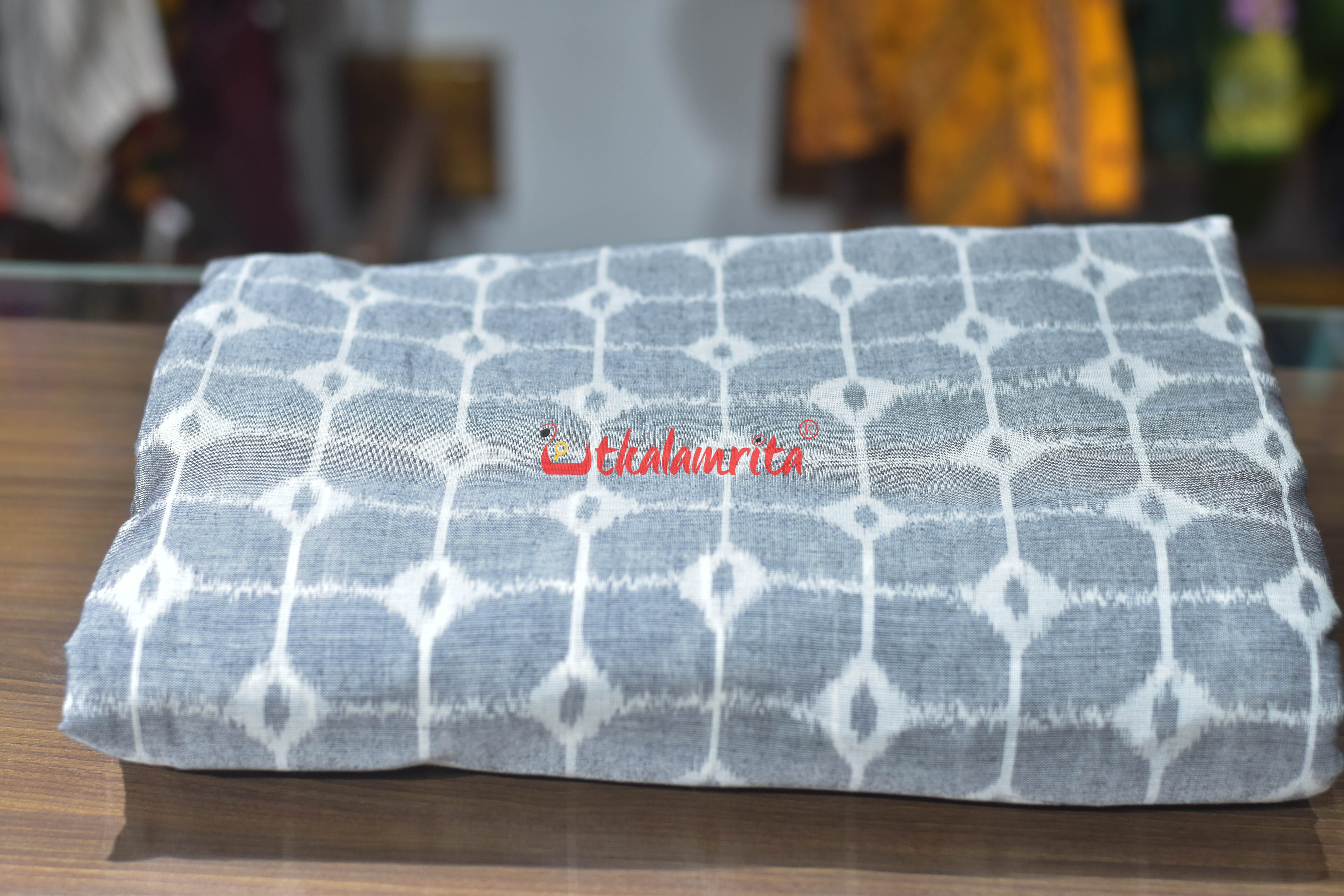 Grey Box Thikiri Ikat Cotton (Fabric)