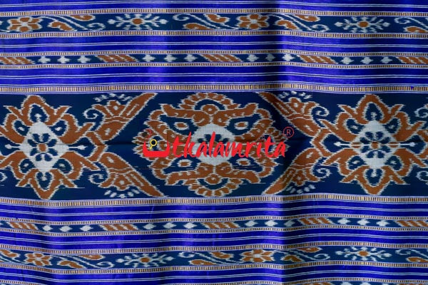 Leaf Green Purple Pink Double Border Pasapali Khandua Silk Saree