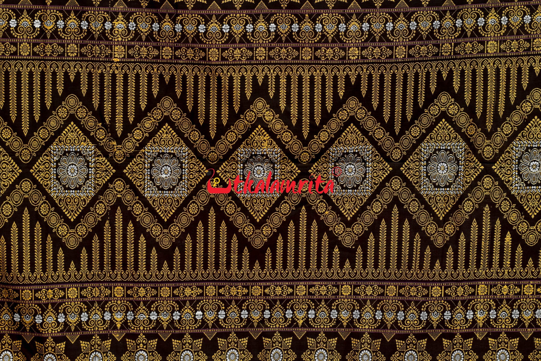 Lavender Bomkai Cotton Saree