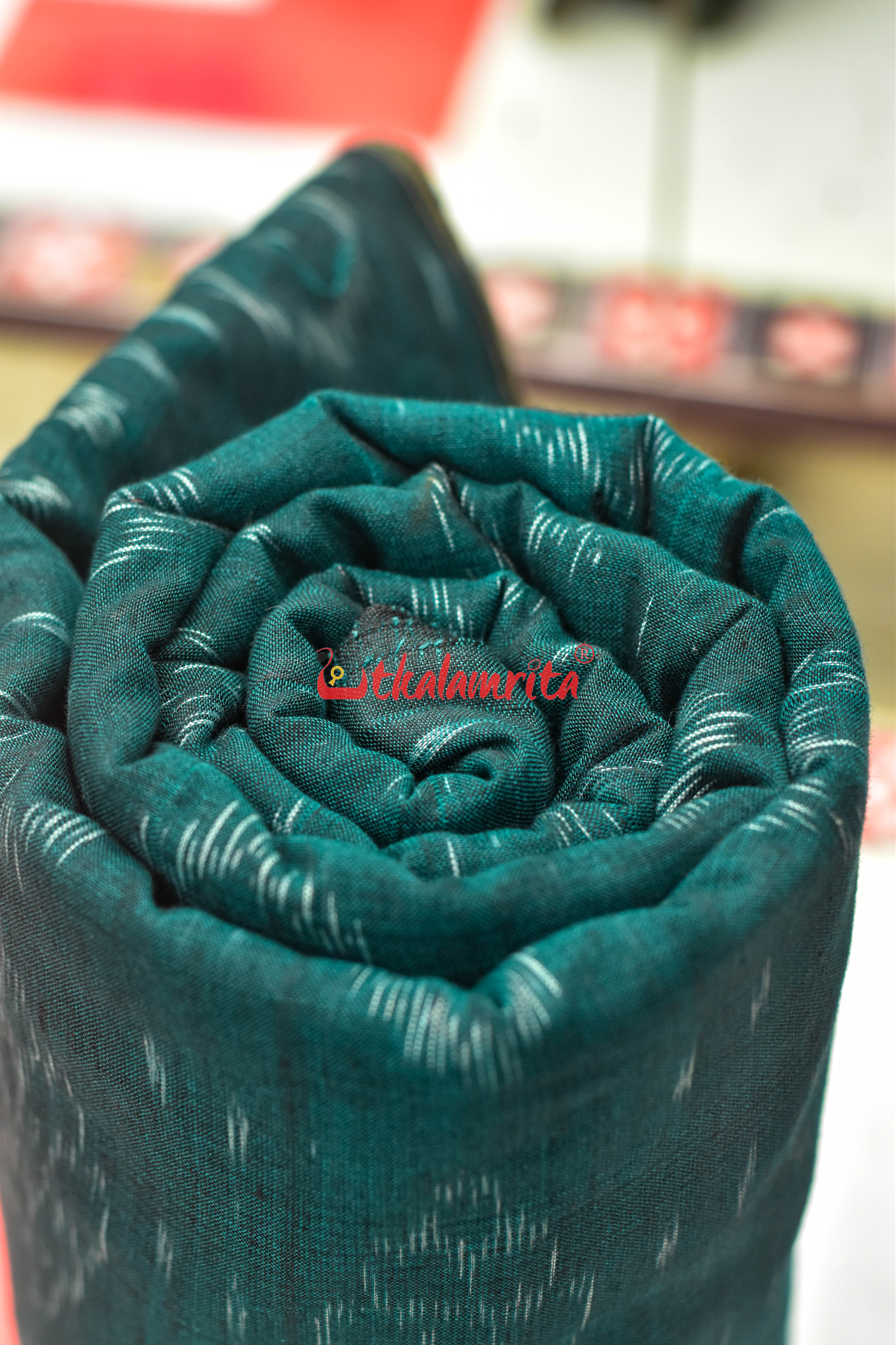 Deep Green Flower Bandha (Fabric)
