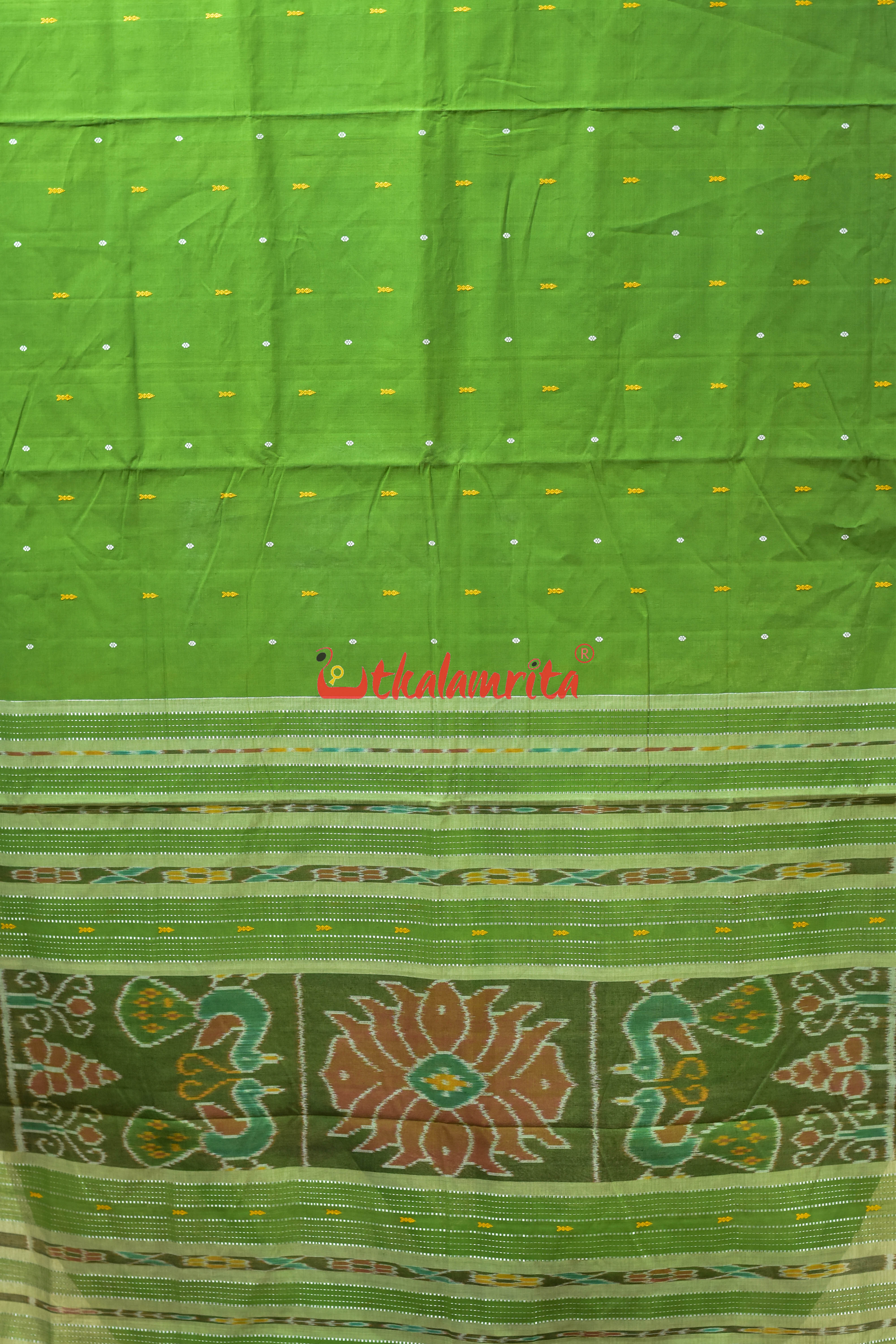 Mehndi Chandan Pittala Single Cotton Saree