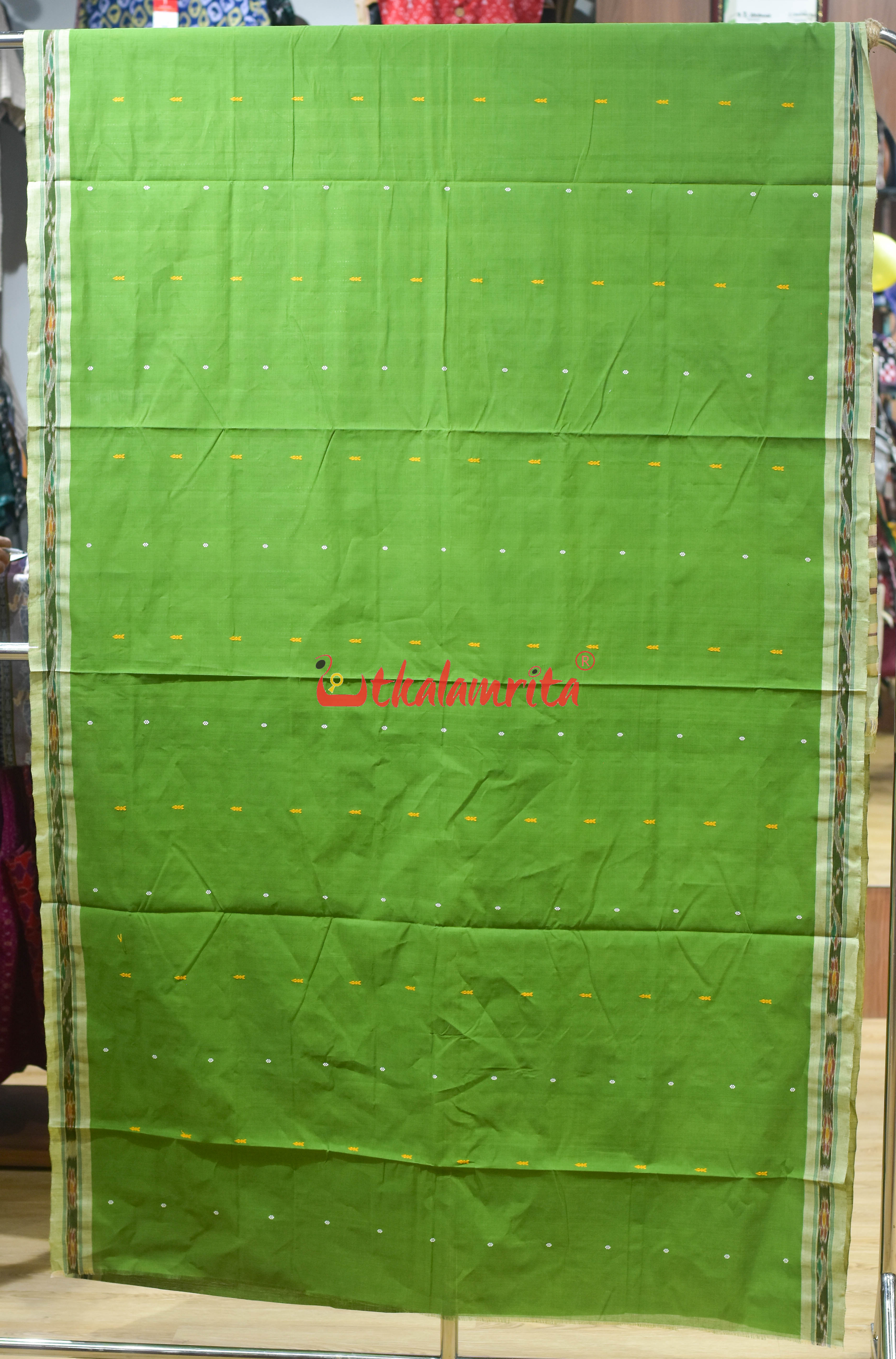 Mehndi Chandan Pittala Single Cotton Saree