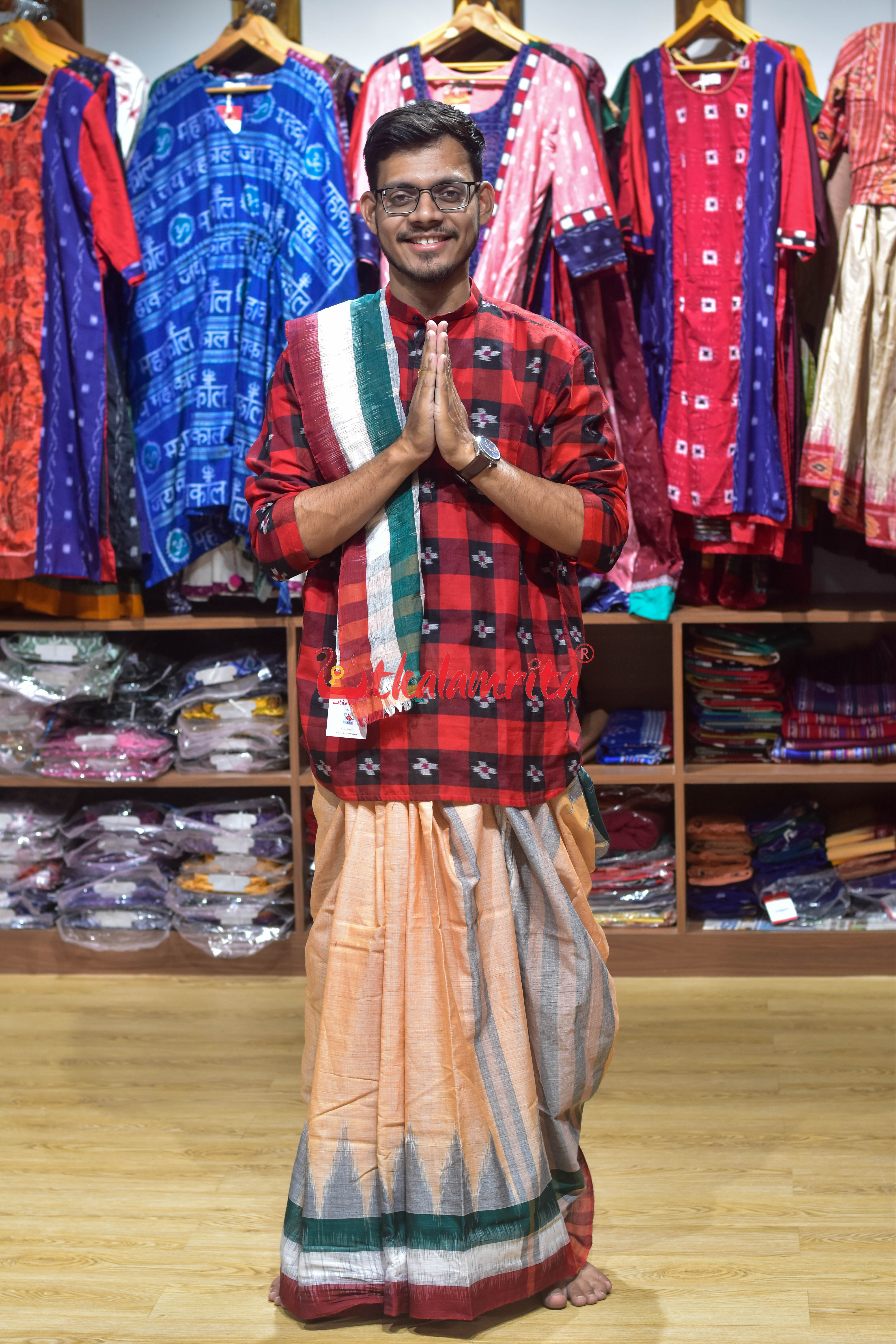 Peach Khandua Joda