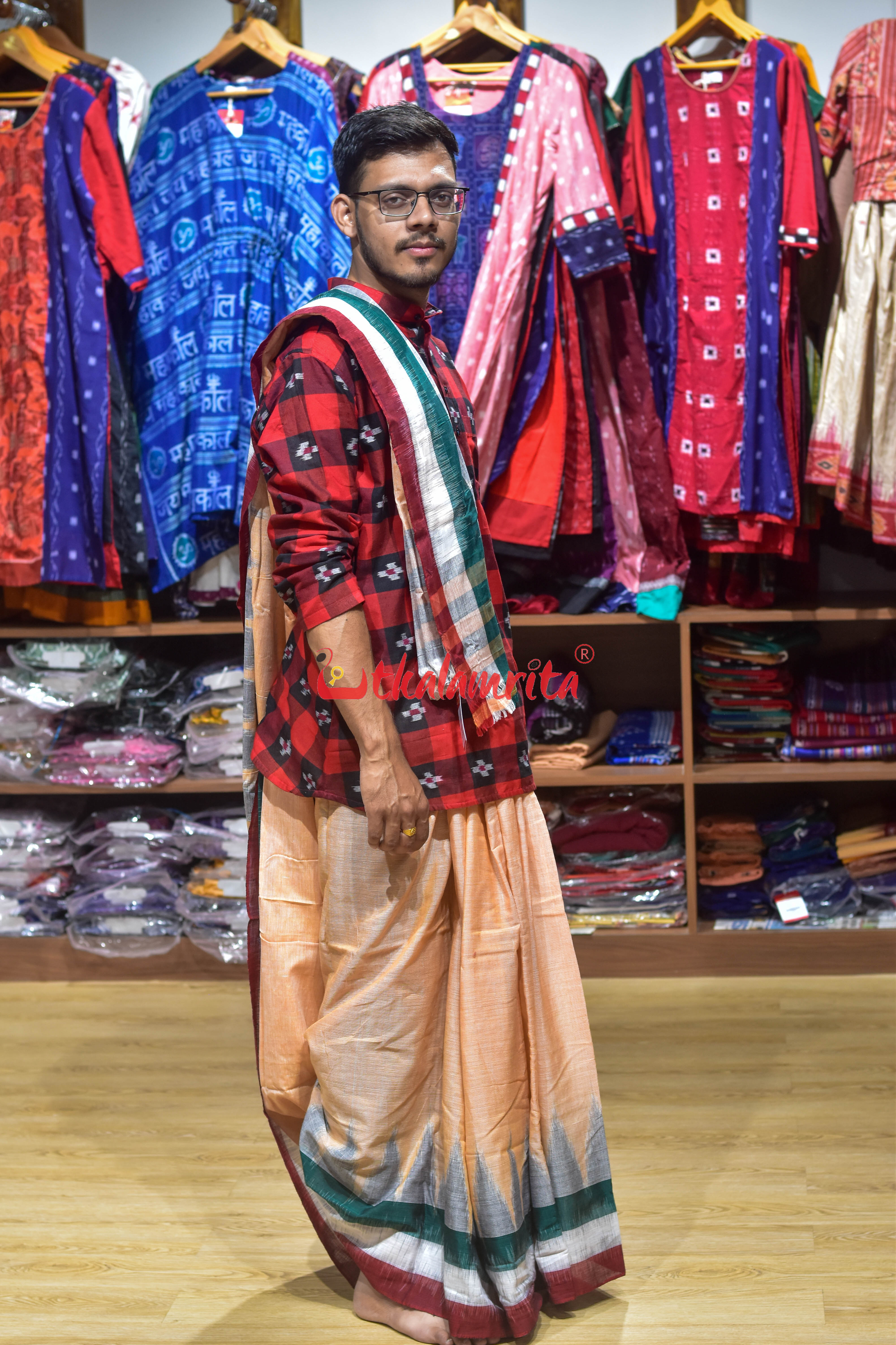 Peach Khandua Joda