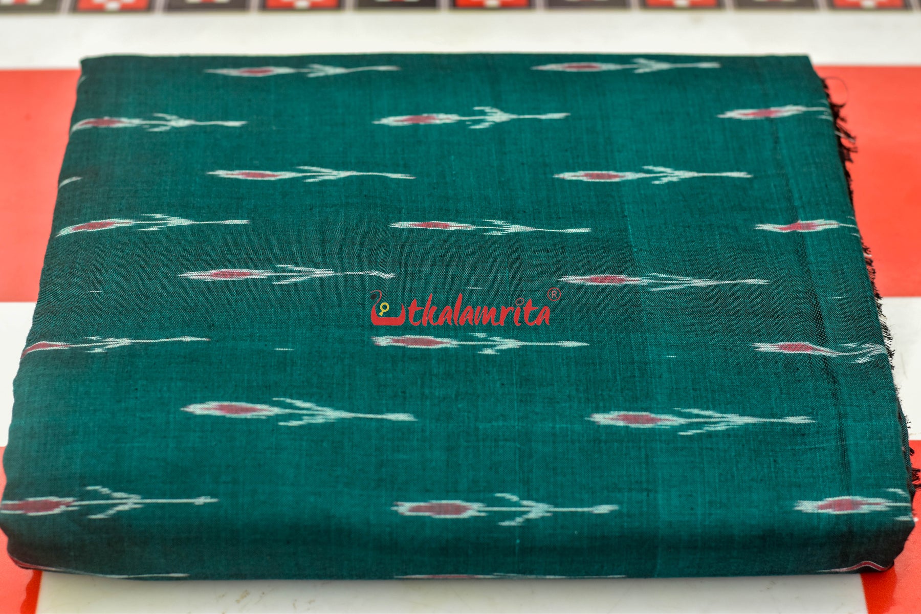 Bottle Green Labanga Bandha (Fabric)
