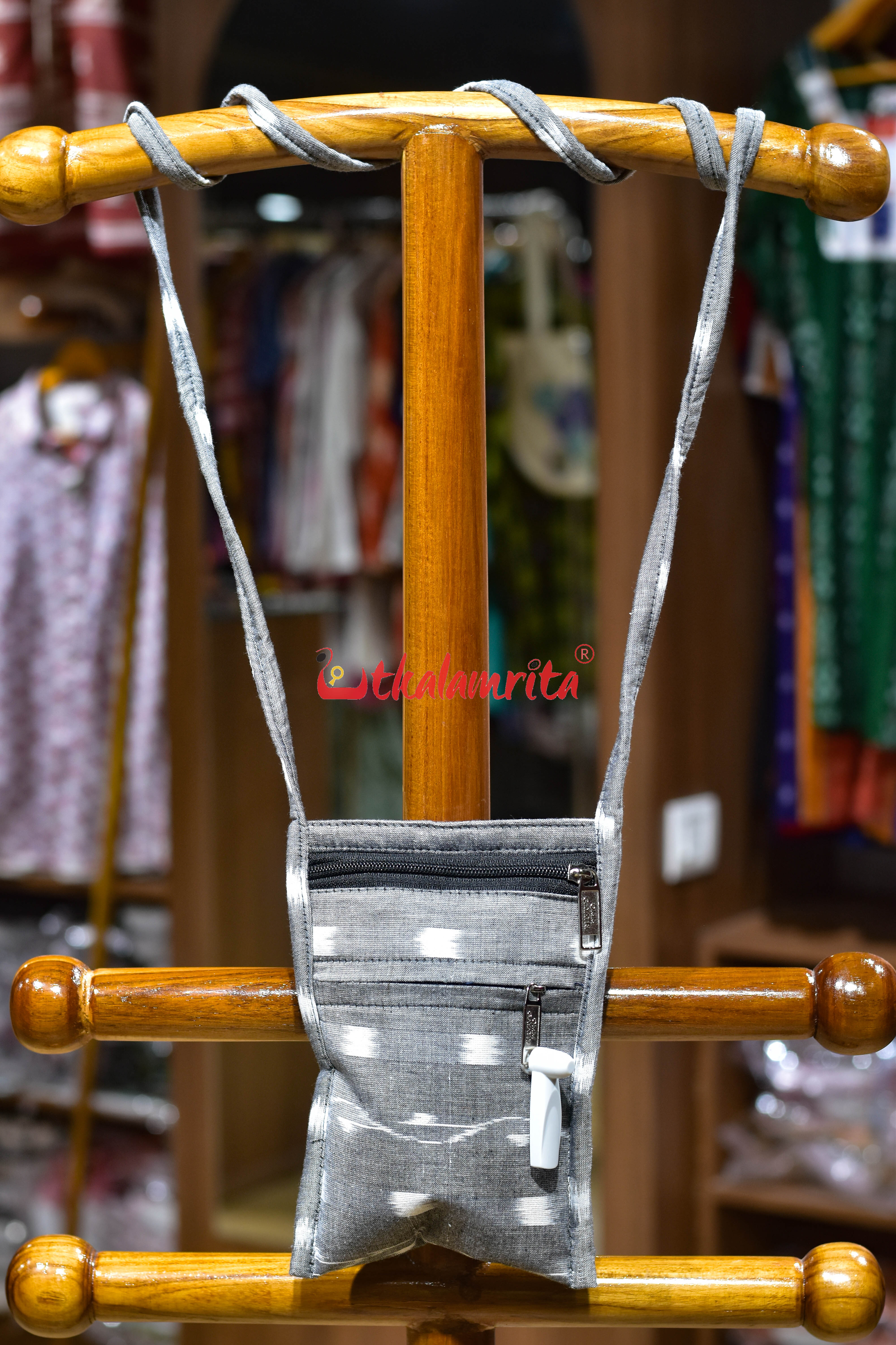 Grey Tipa Danka Mobile Sling Bag