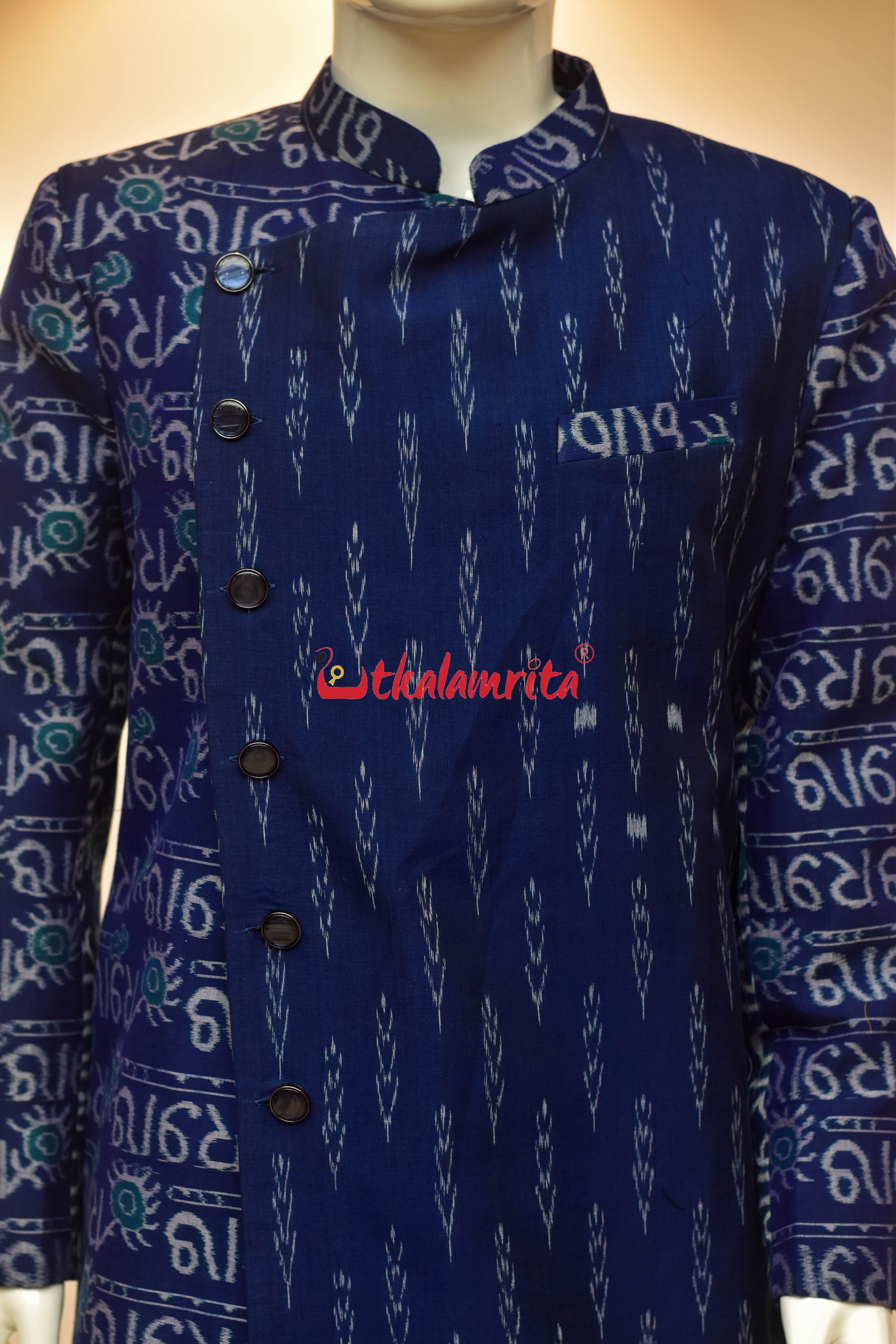 Radhe Radhe Blue (Men's Sherwani)