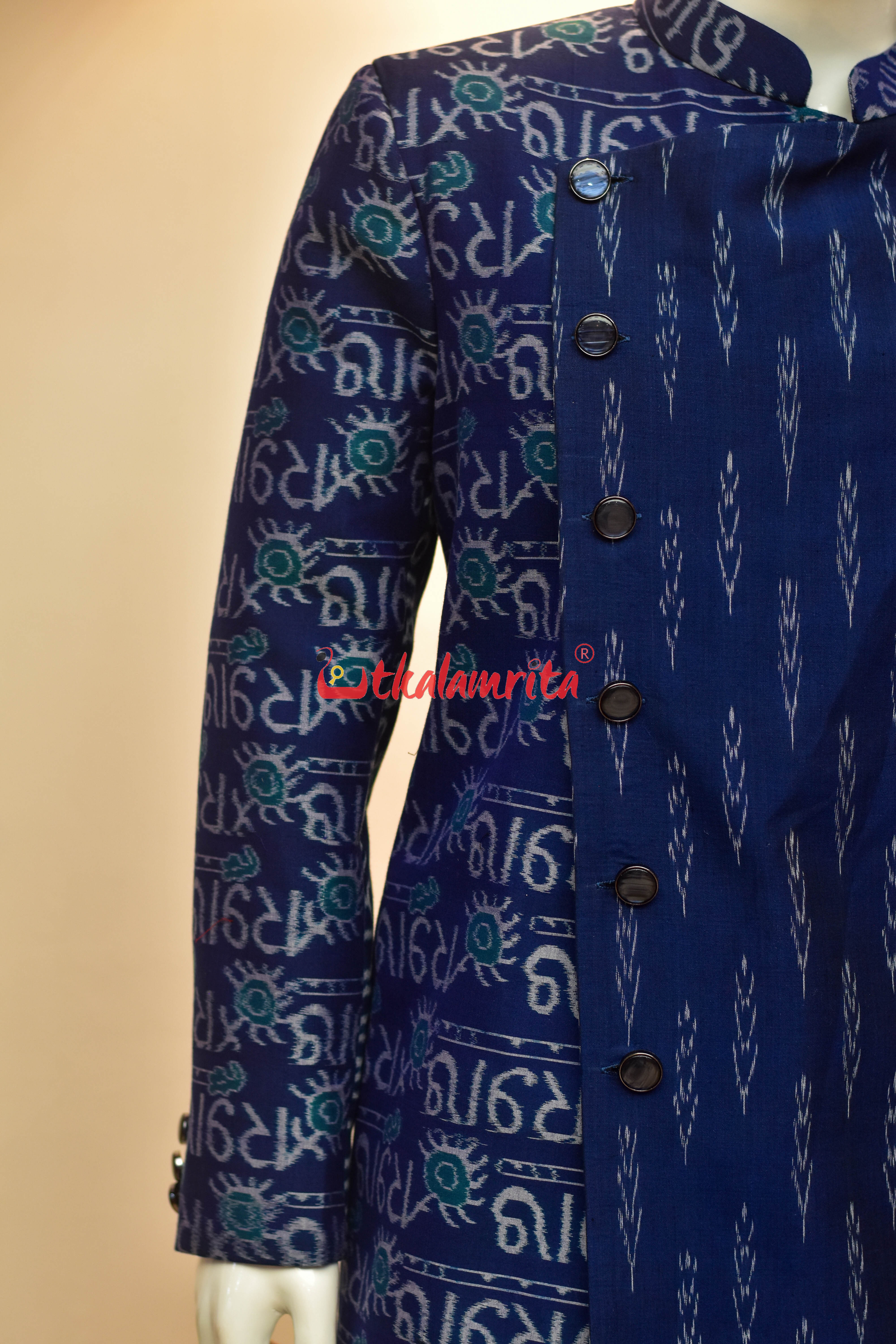 Radhe Radhe Blue (Men's Sherwani)