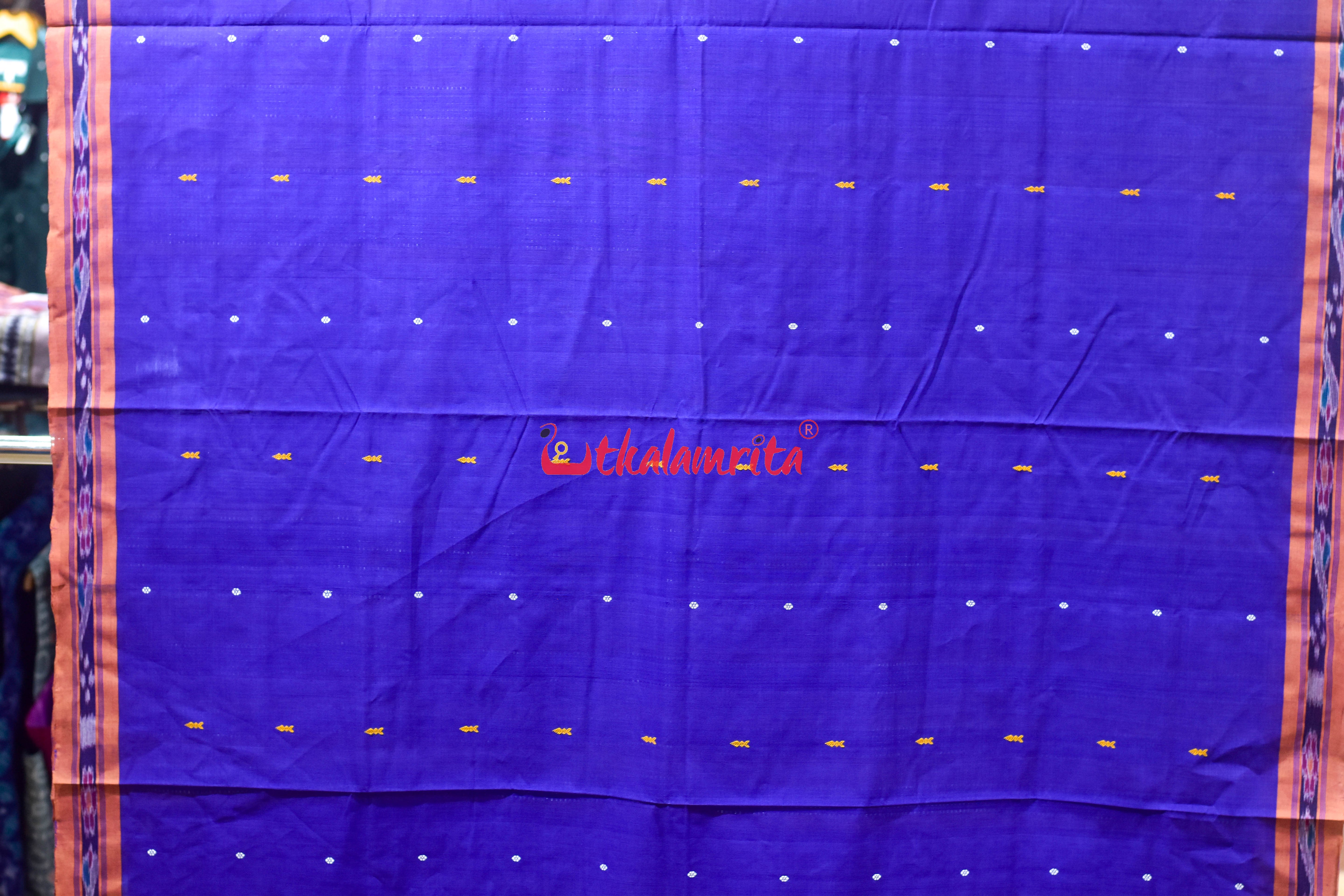 Purple Orange Mayura Pittala Single Cotton Saree