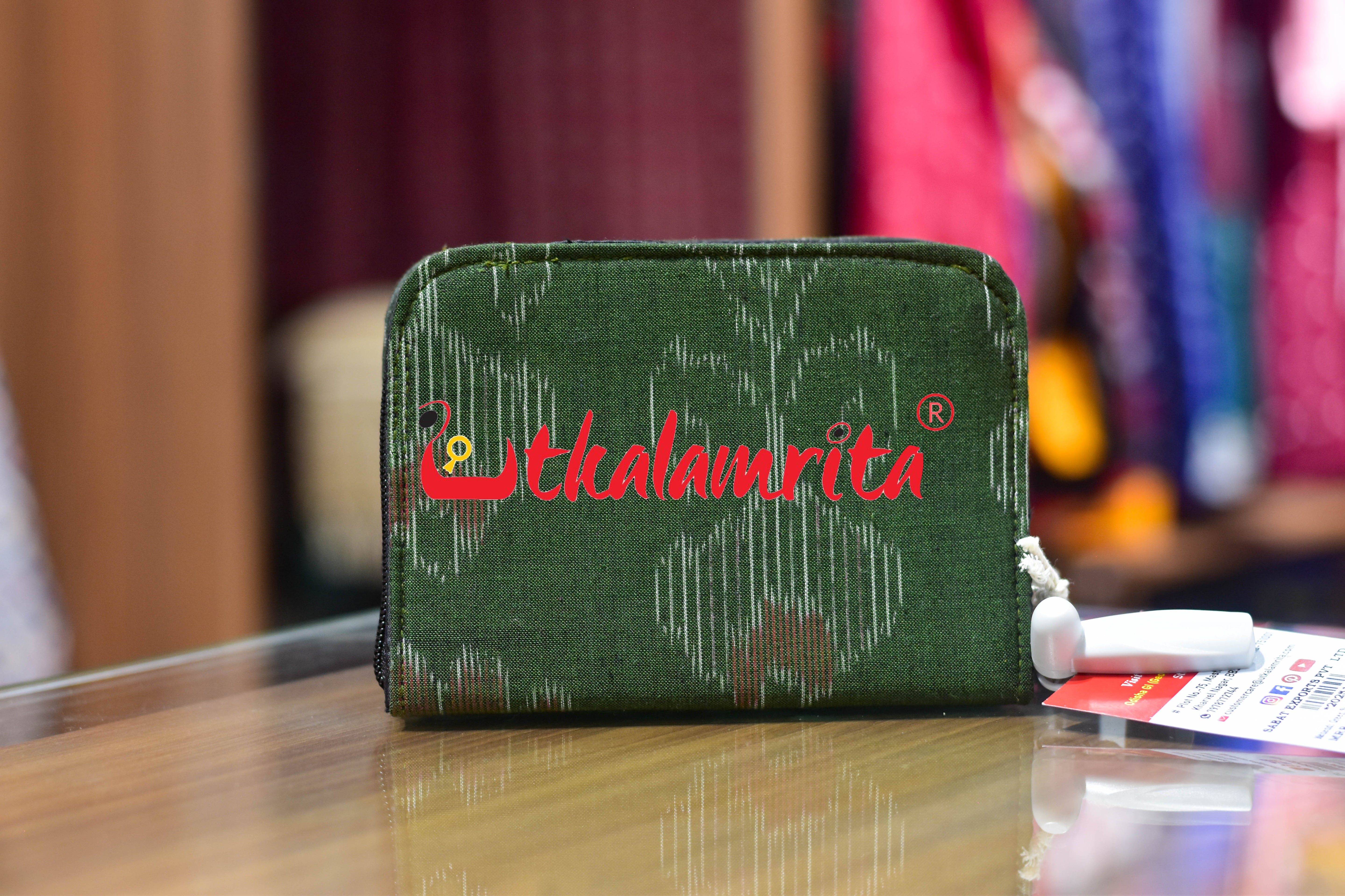 Mehendi Green Single Flower Vanity ATM Case