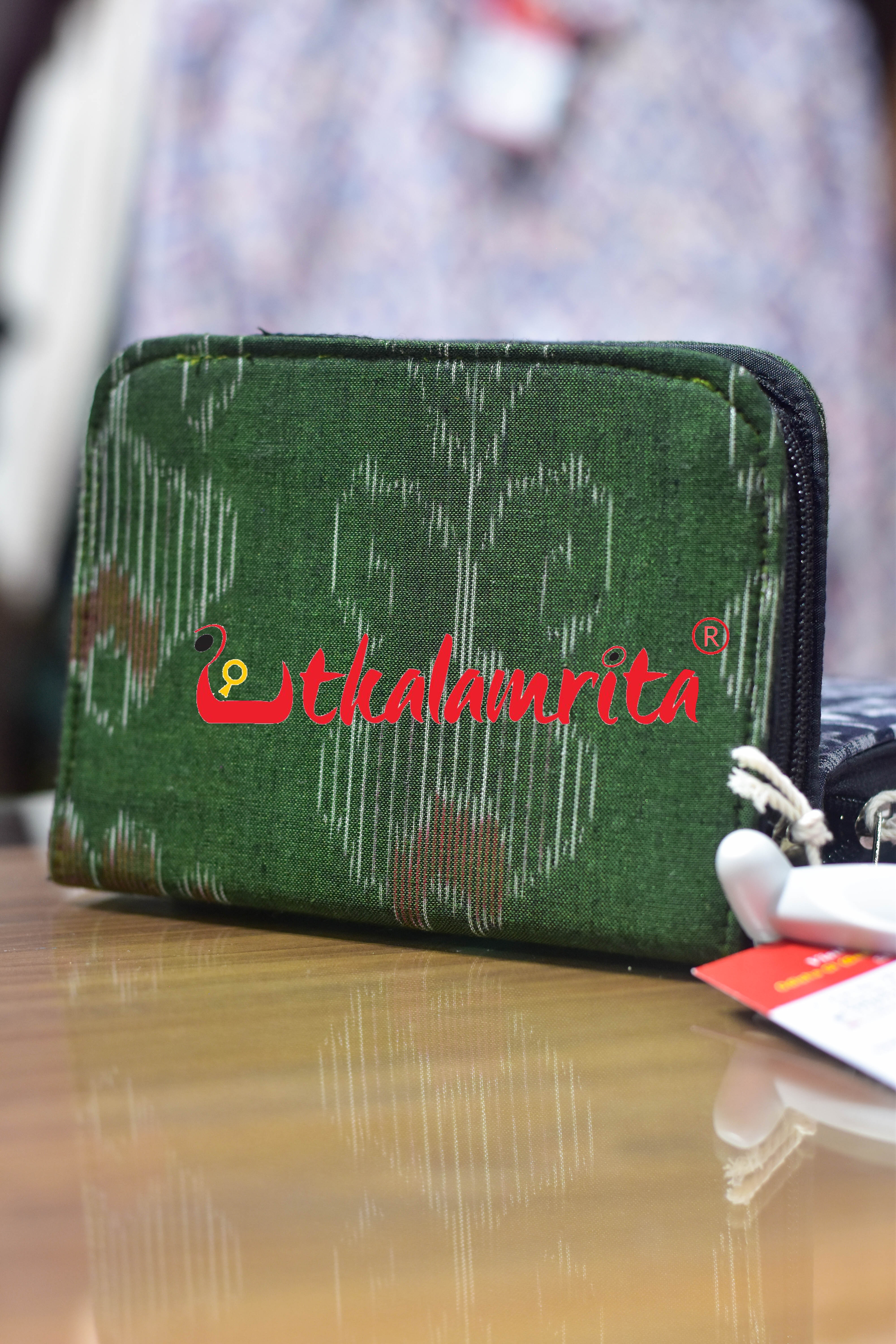 Mehendi Green Single Flower Vanity ATM Case