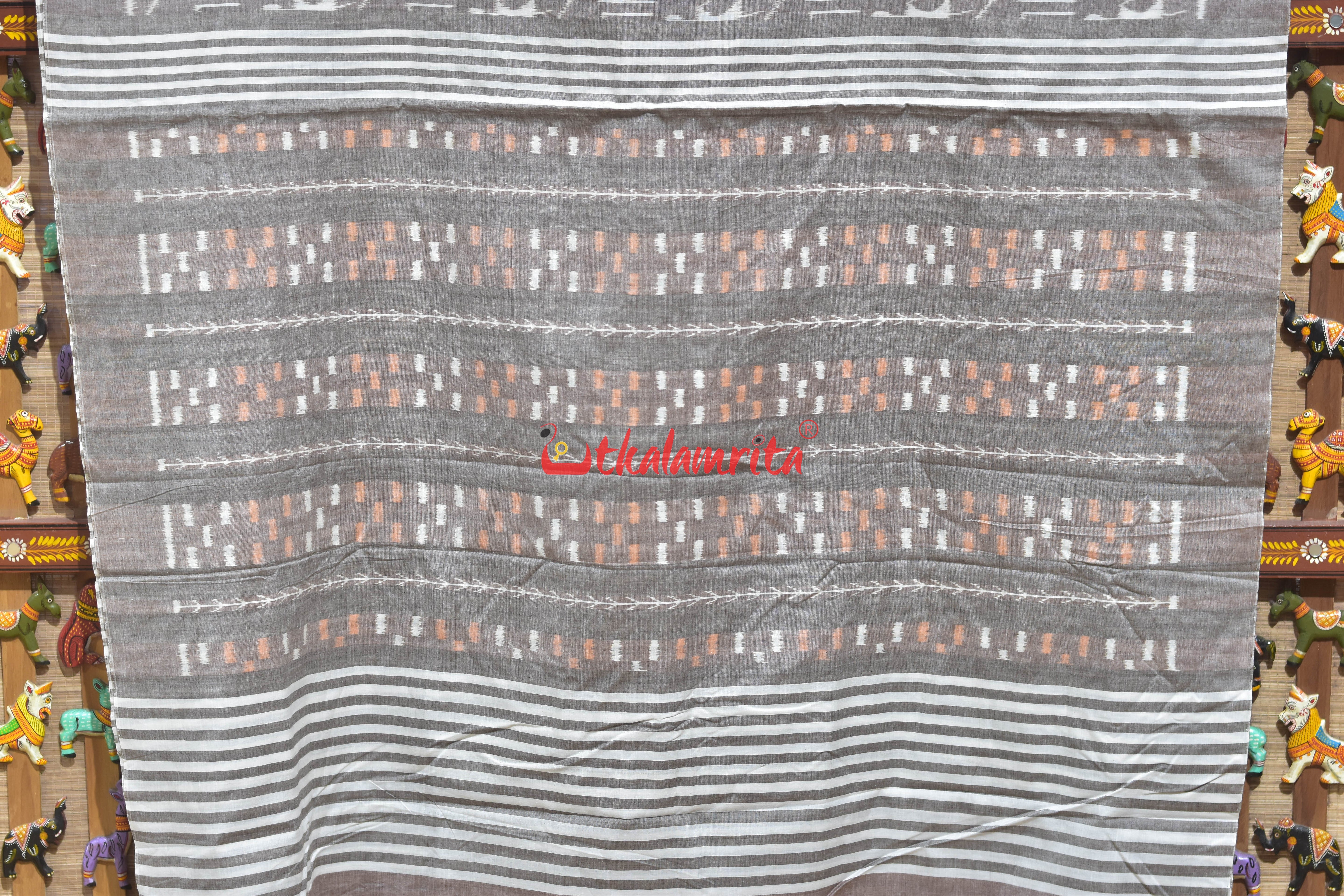 Tribal Light Brown Khandua Cotton Saree