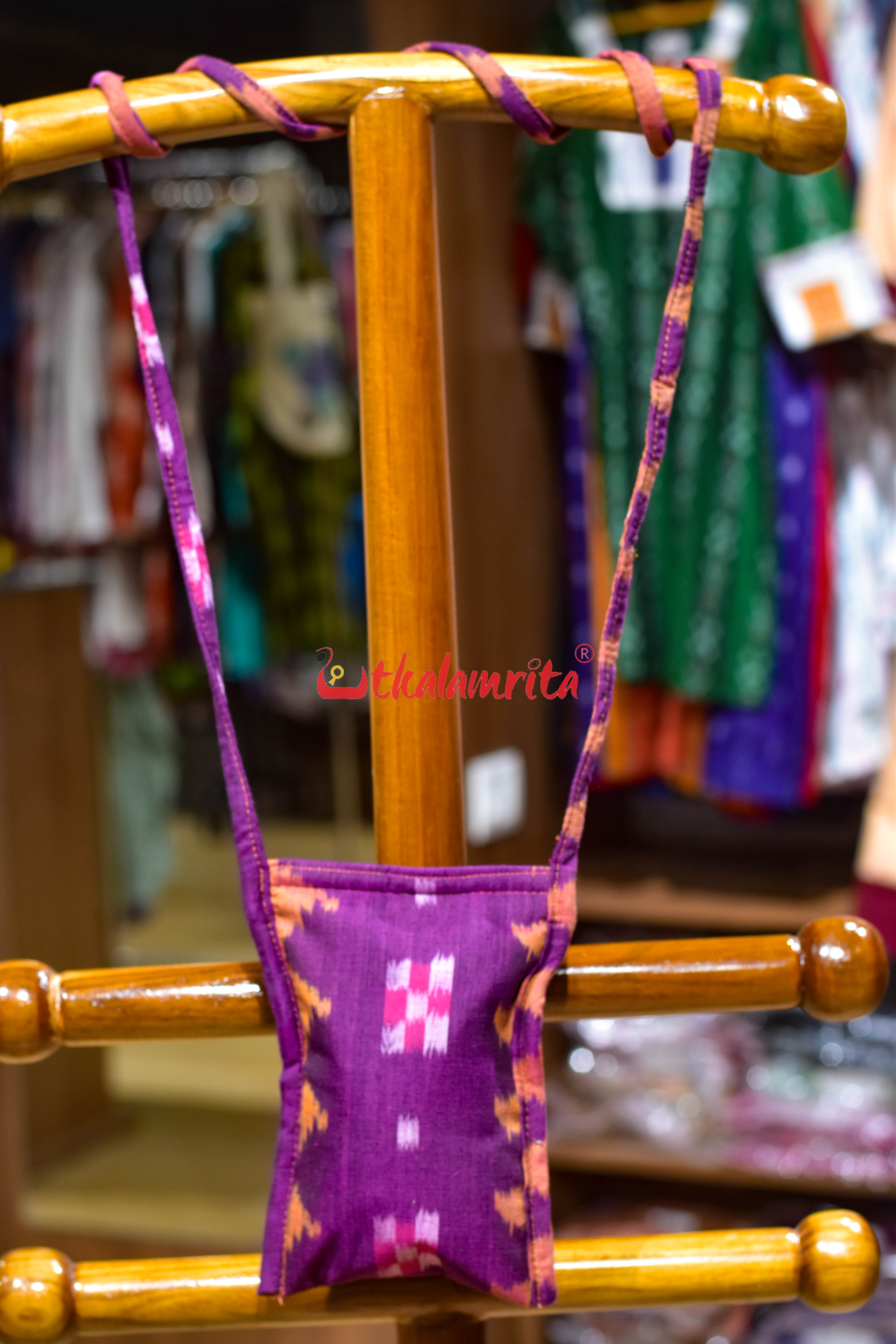 Purple Pasapali Mobile Sling Bag